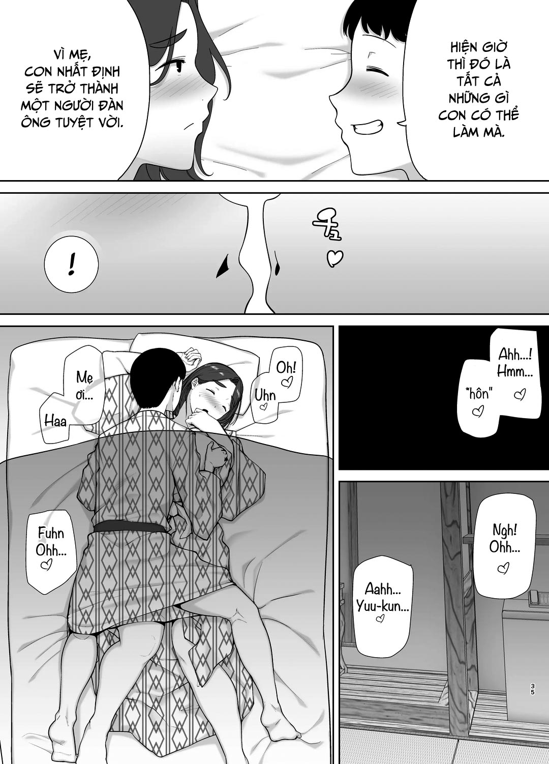 Đọc truyện hentai Mẹ là người phụ nữ mà tôi yêu - Chap 4 - Suối nước nóng