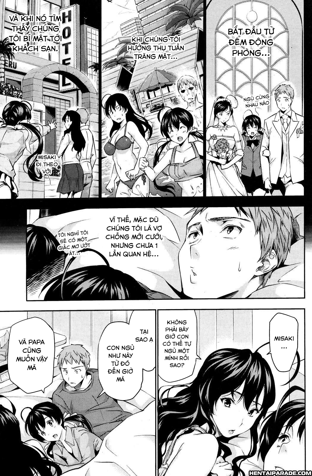 Đọc truyện hentai Happy Family Sleep - OneShot