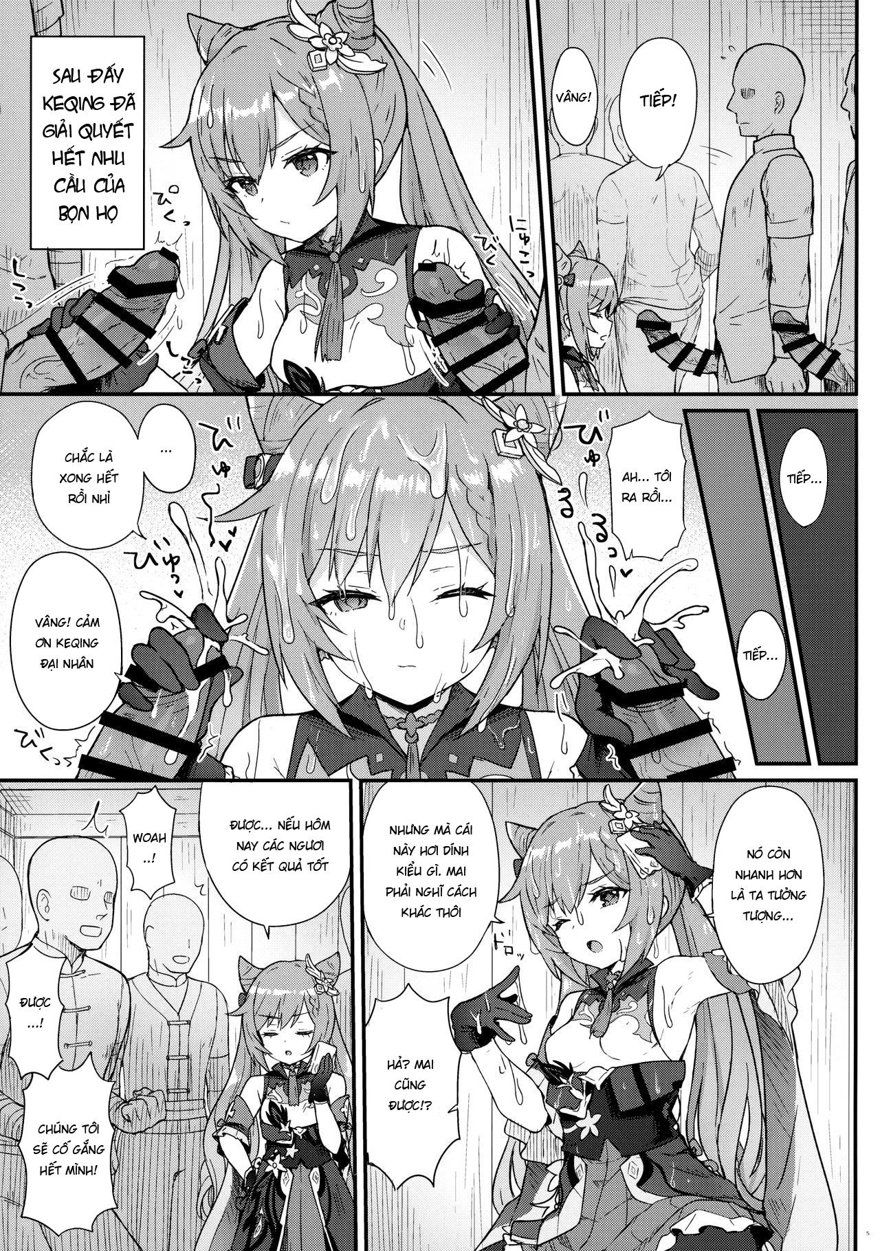 Đọc truyện hentai Keqing-chan Efficiently Works Her Subordinates - Oneshot