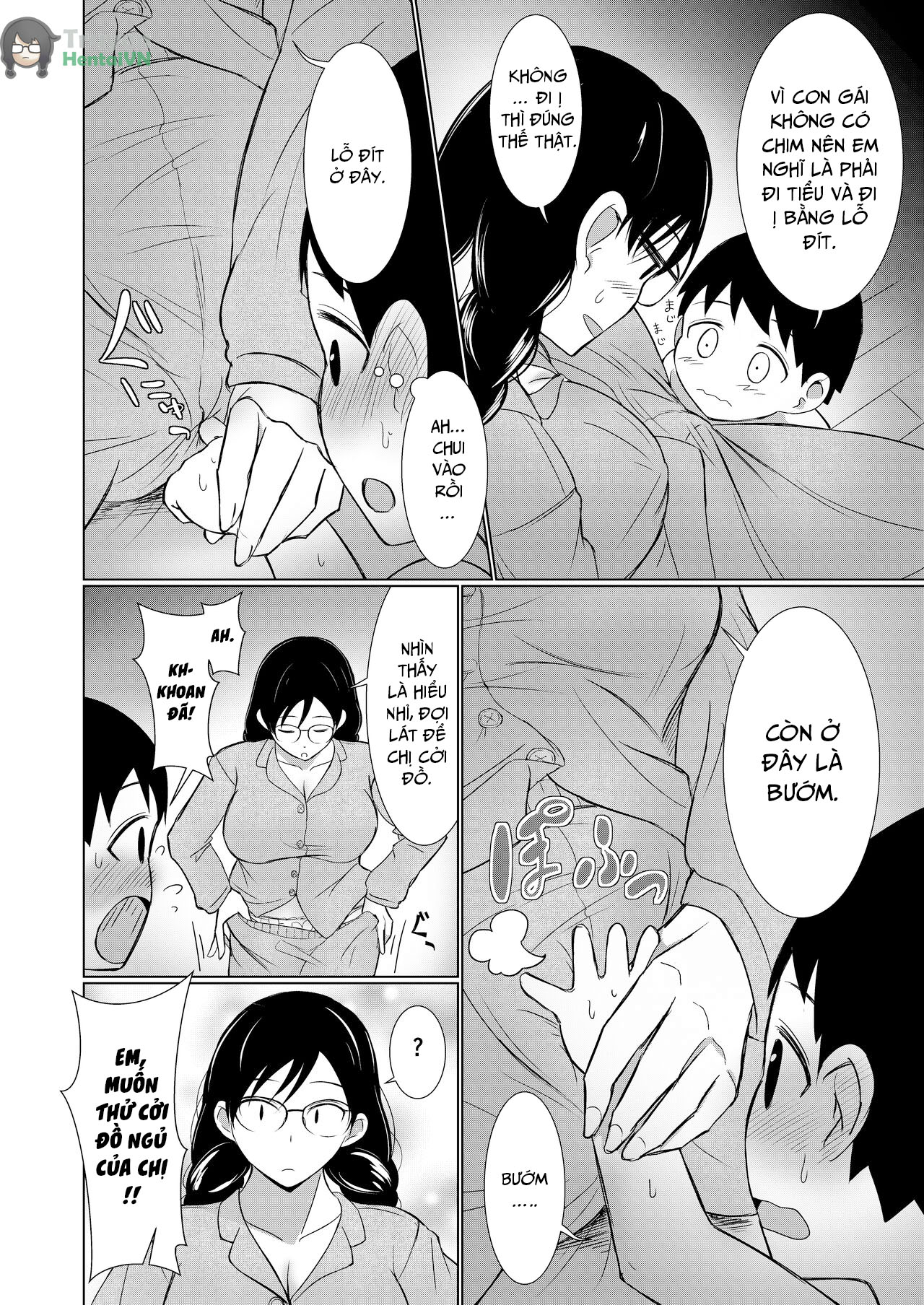 Đọc truyện hentai Chị gái đơn điệu ơi cố lên! Việc chăm sóc cậu  bé khi lần đầu cương cứng thật mệt mỏi - Oneshot