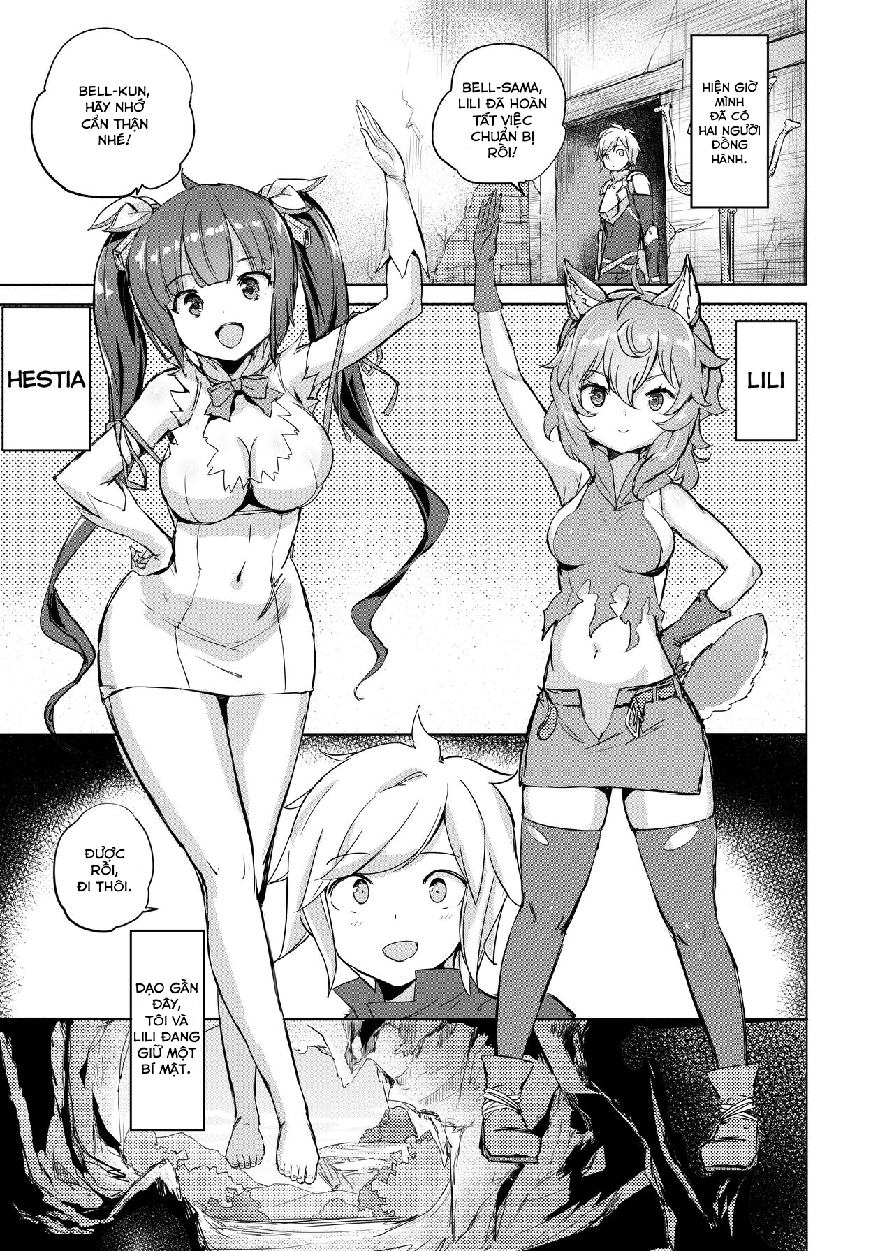 Đọc truyện hentai Dungeon no Ana Sono (Dungeon ni Deai o Motomeru no wa Machigatteiru Darou ka) - Oneshot