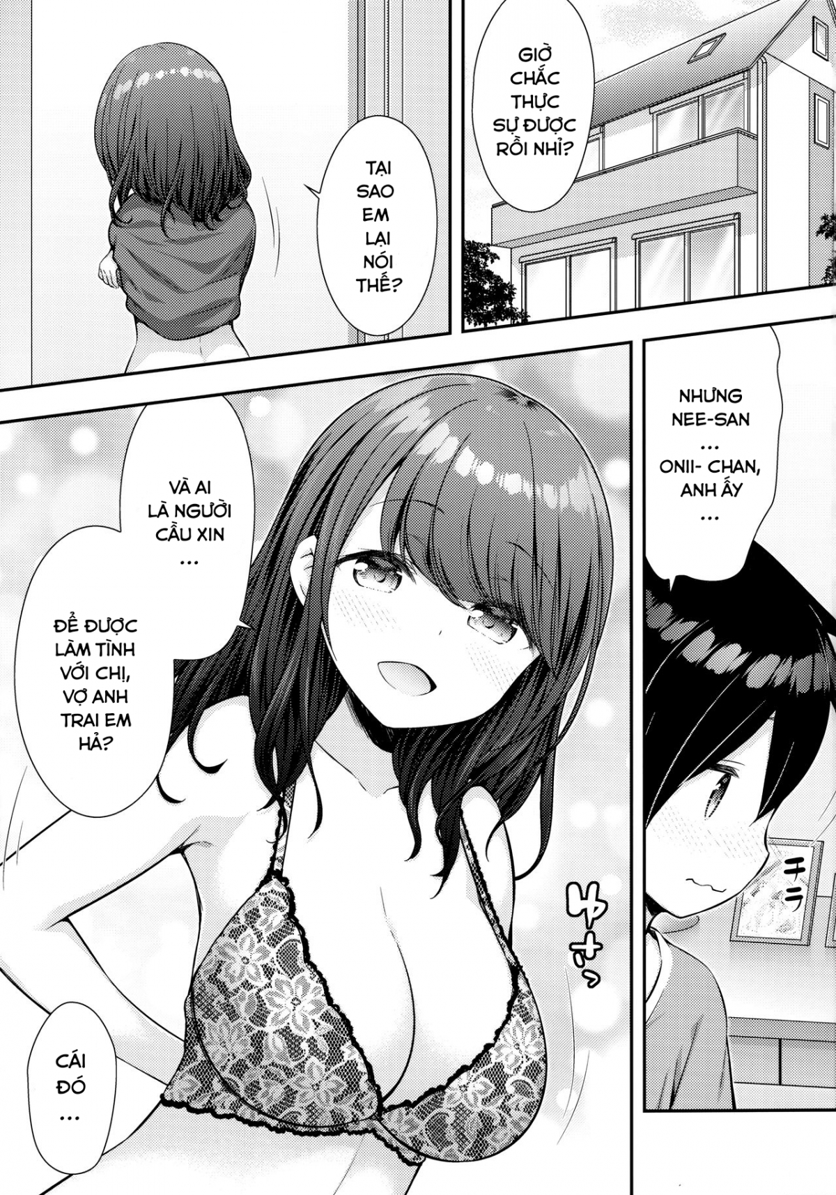 Đọc truyện hentai Aniyome ni Fudeoroshi Shite Morau Ohanashi - Oneshot