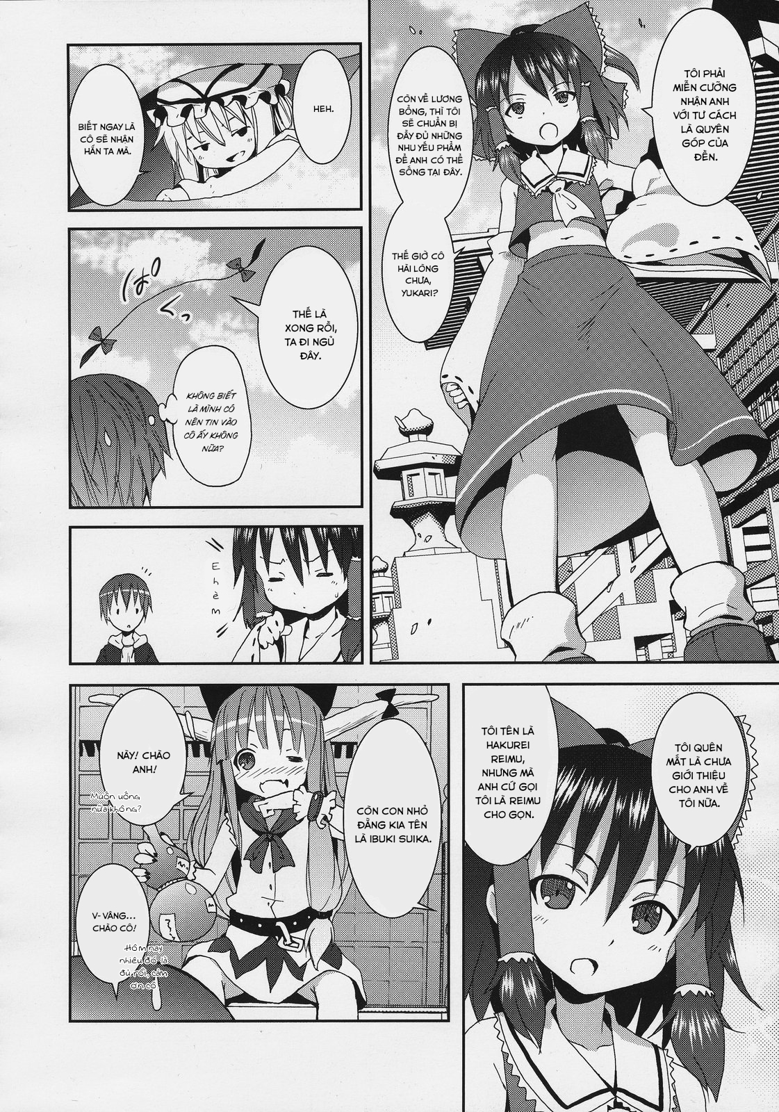 Đọc truyện hentai Nanashi và hành trình lạc vào Gensokyo - Nàng Hakurei của đền Reimu(Chap 2)