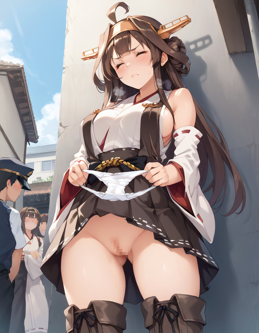 Đọc truyện hentai Tuyển tập Albums Art hentai - Chap 381 - [Paid Request] Kongou and the Exposure Forced Man