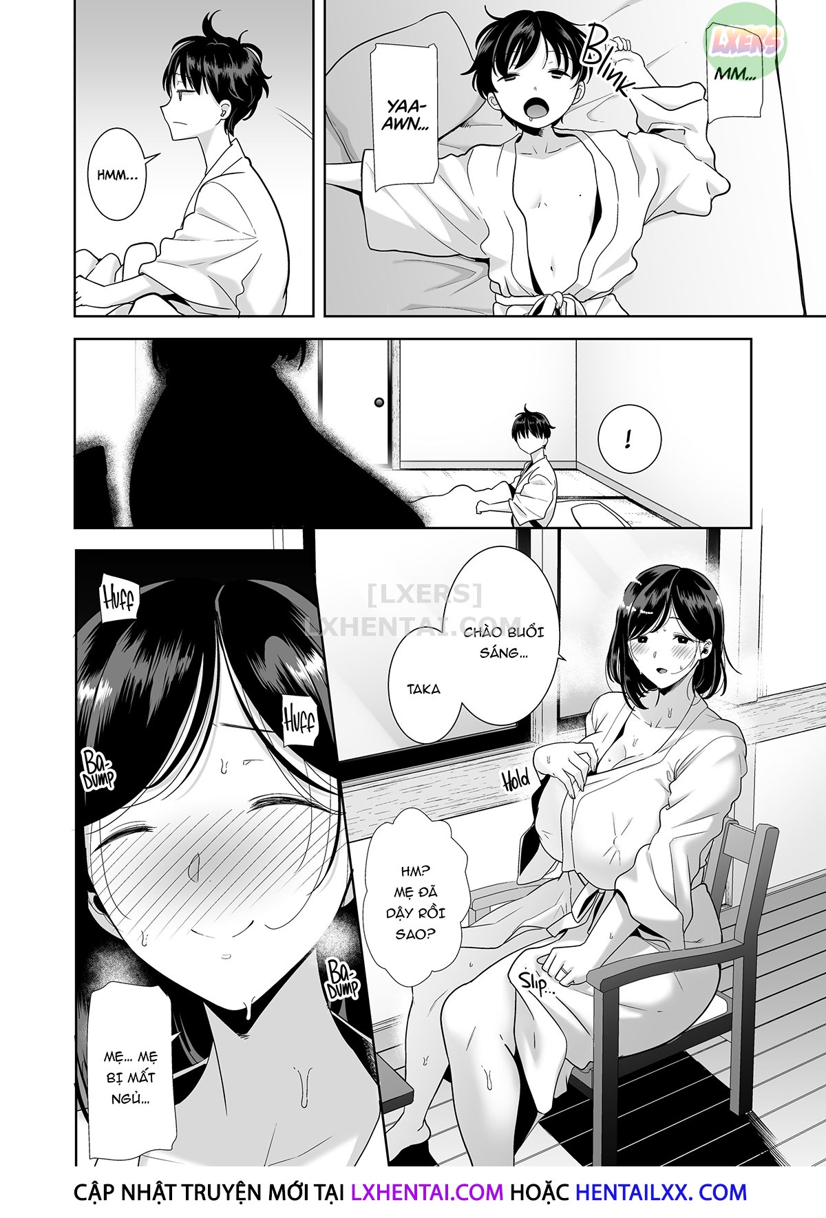 Đọc truyện hentai Natsuzuma ~Natsu, Ryokan, Nanpa Otoko-Tachi Ni Ochita Tsuma~ - Chap 2 - Không che