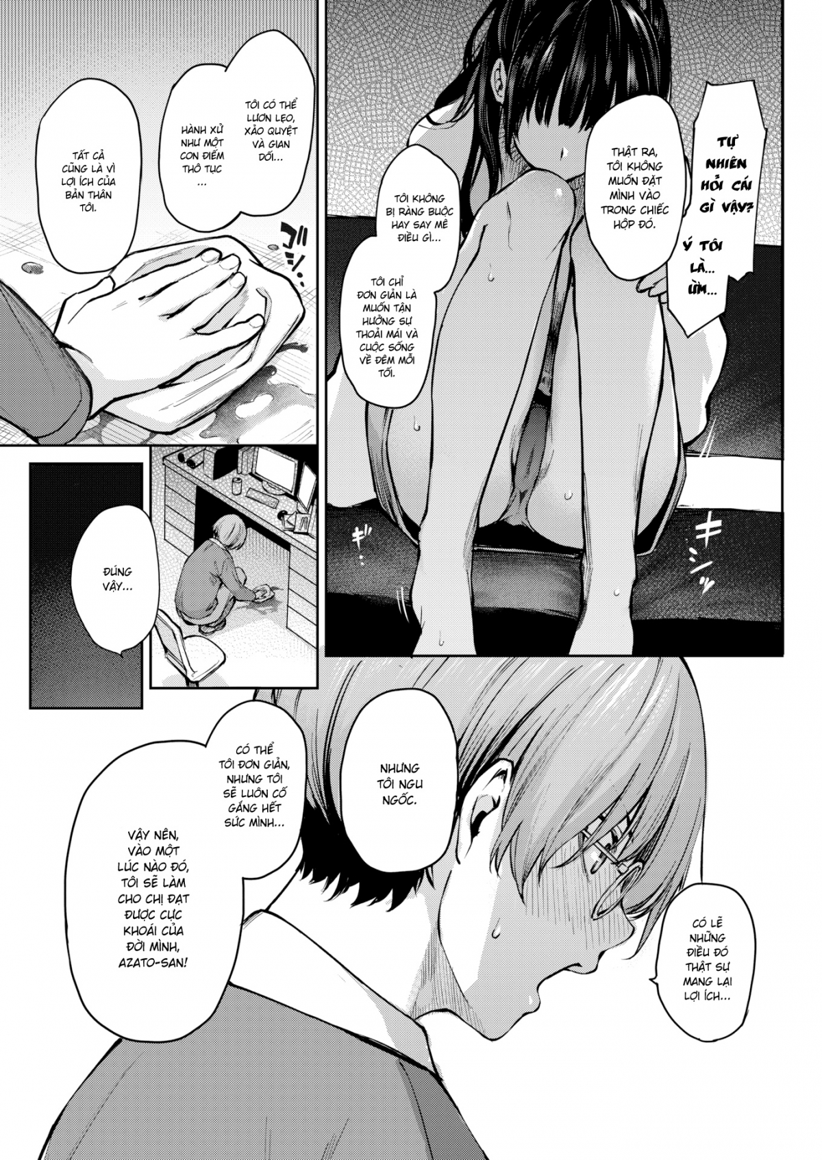 Đọc truyện hentai Dâm Nữ Buồn Tình Azato-san - Chap 3