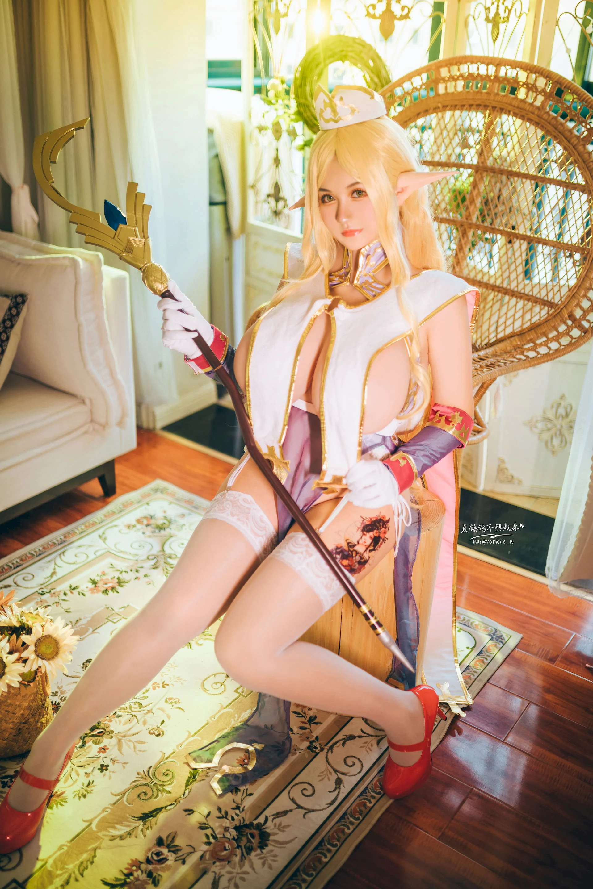 Đọc truyện hentai Tuyển tập Albums siêu phẩm Cosplay - Chap 713 - Summer Pigeon - Priscilla in Elf Village