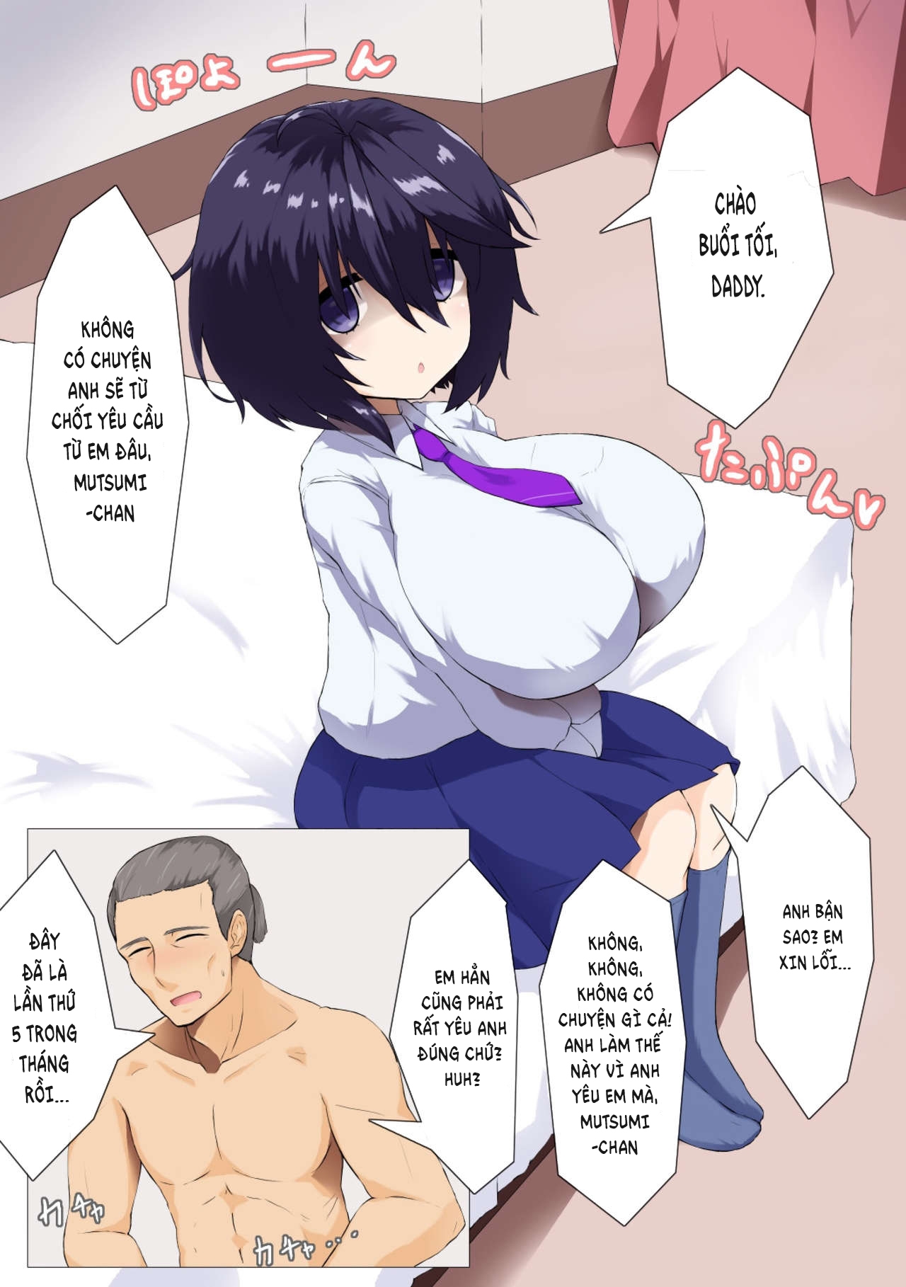 Đọc truyện hentai Kurai Mutsumi wa Ecchi Shitai - Oneshot