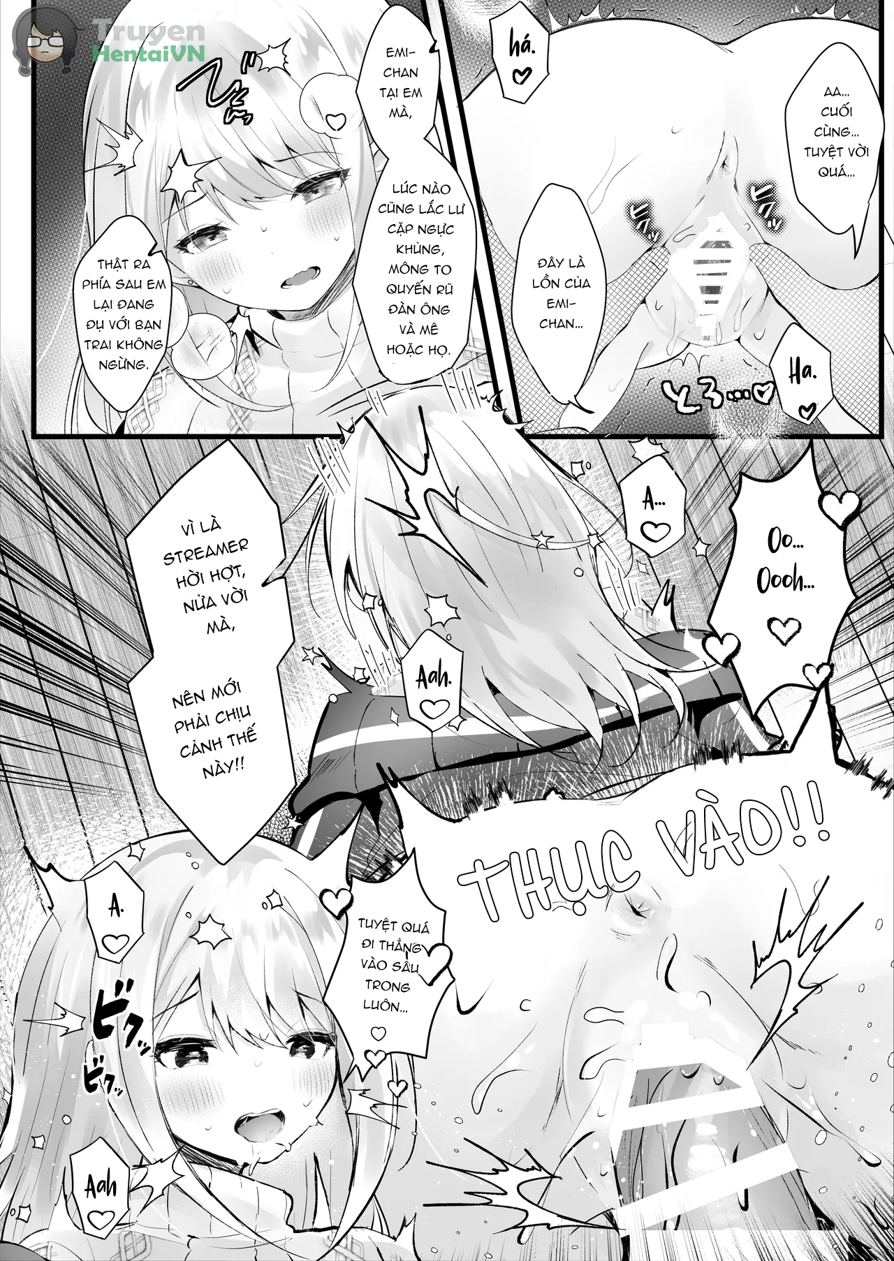 Đọc truyện hentai Haishin dewa kareshi inai tte itteta yo ne? - Oneshot