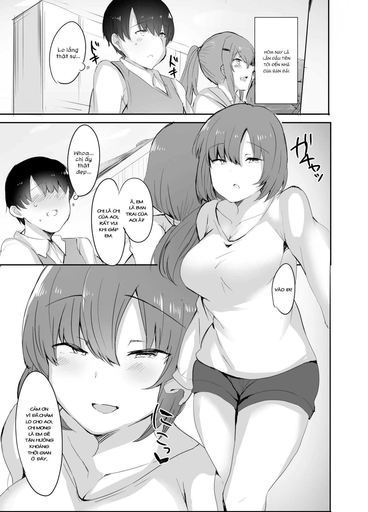 Đọc truyện hentai Lần đầu của tôi với chị của người yêu - Oneshot