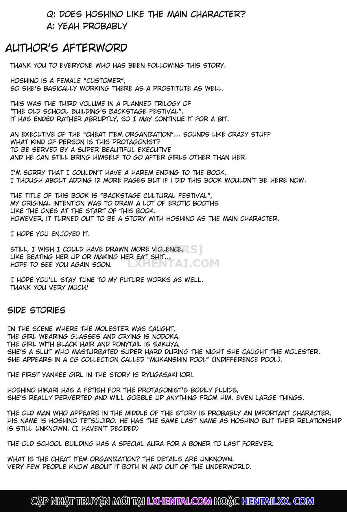 Đọc truyện hentai The Old School Building's Backstage Festival - Chap 3 - Sunday Edition: All Of You Will Be My Meat Urinals Forever