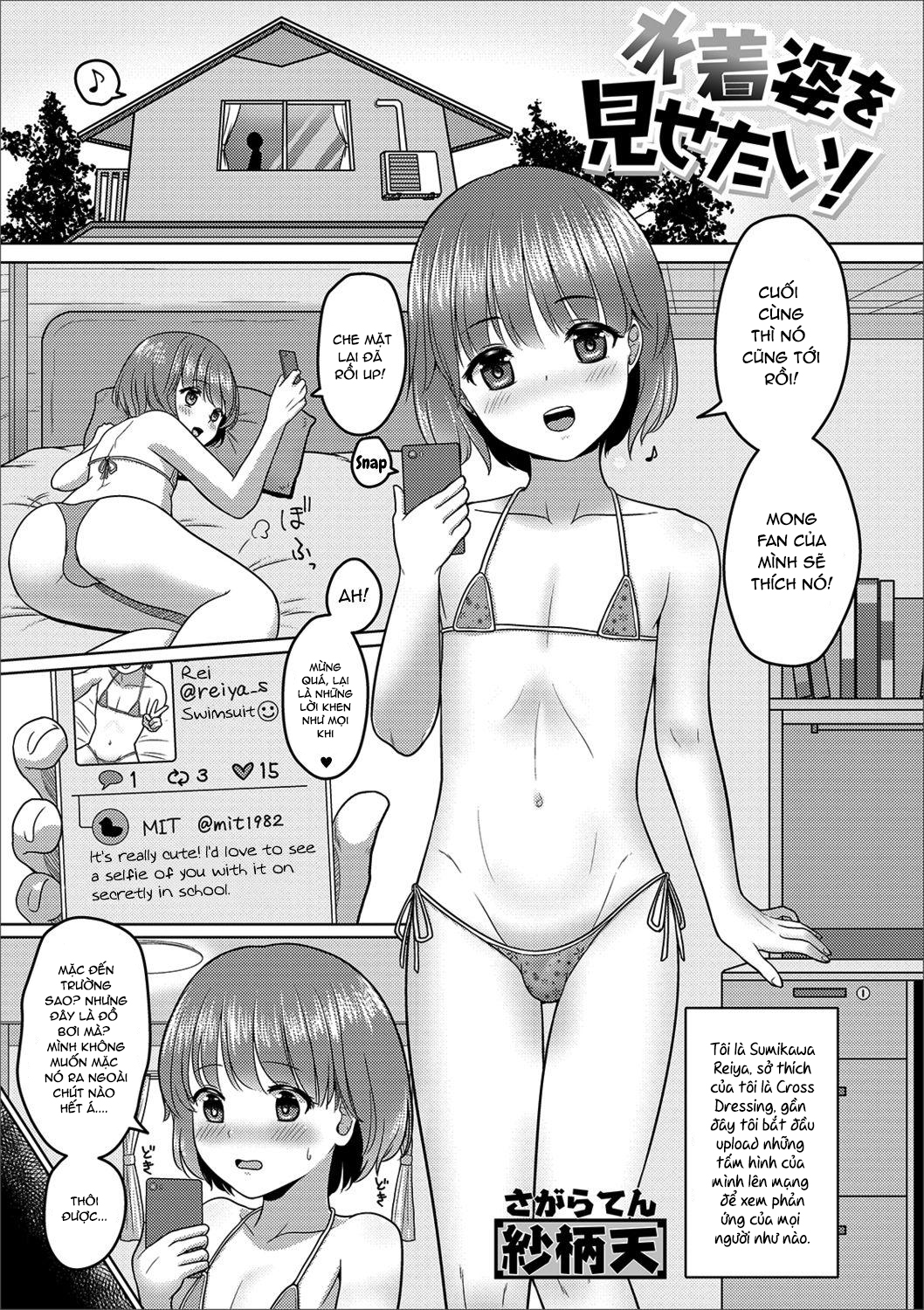 Đọc truyện hentai Mizugi Sugata o Misetai! - Oneshot
