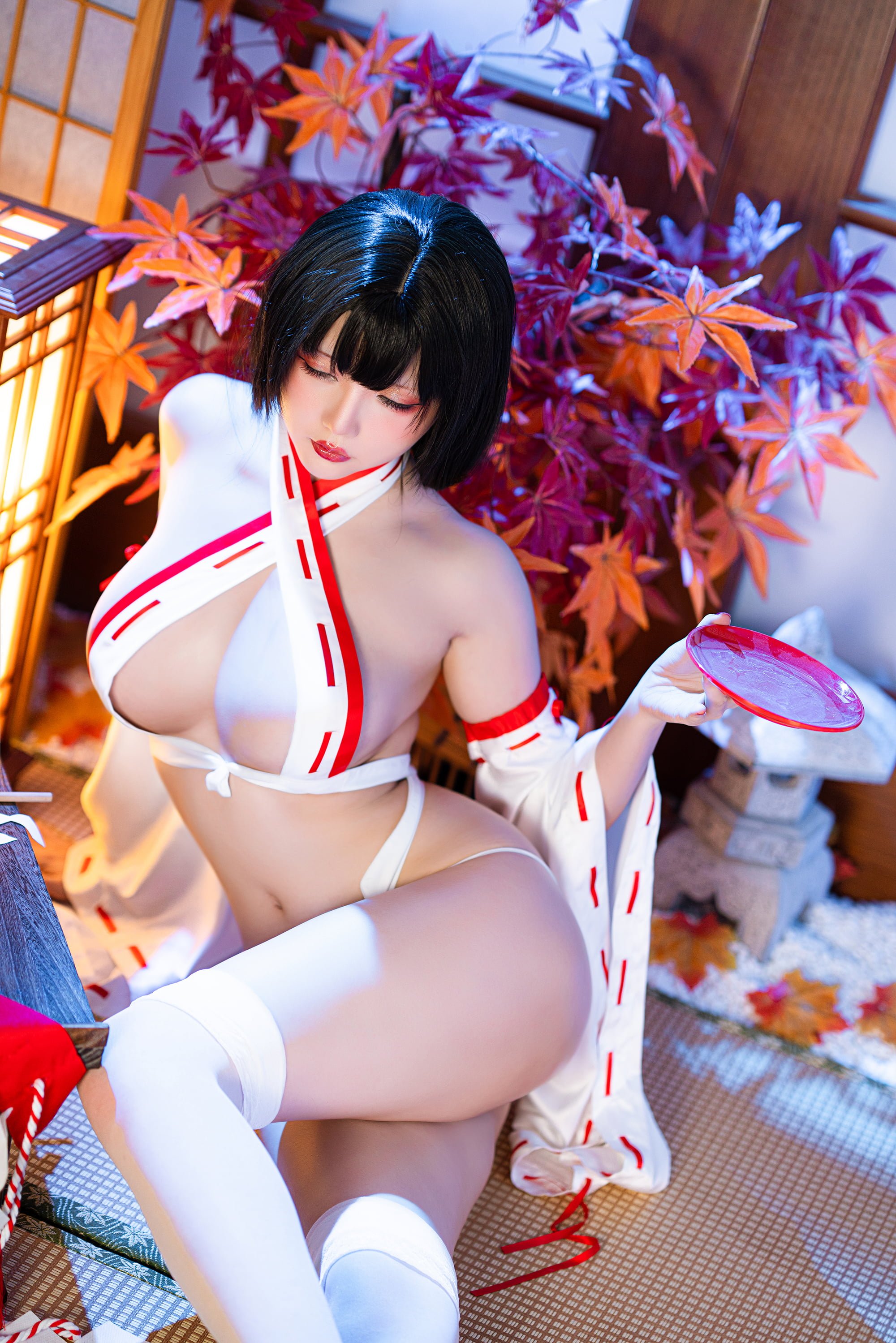 Đọc truyện hentai Tuyển tập Albums siêu phẩm Cosplay - Chap 729 - Star Chichi – New Year Miko