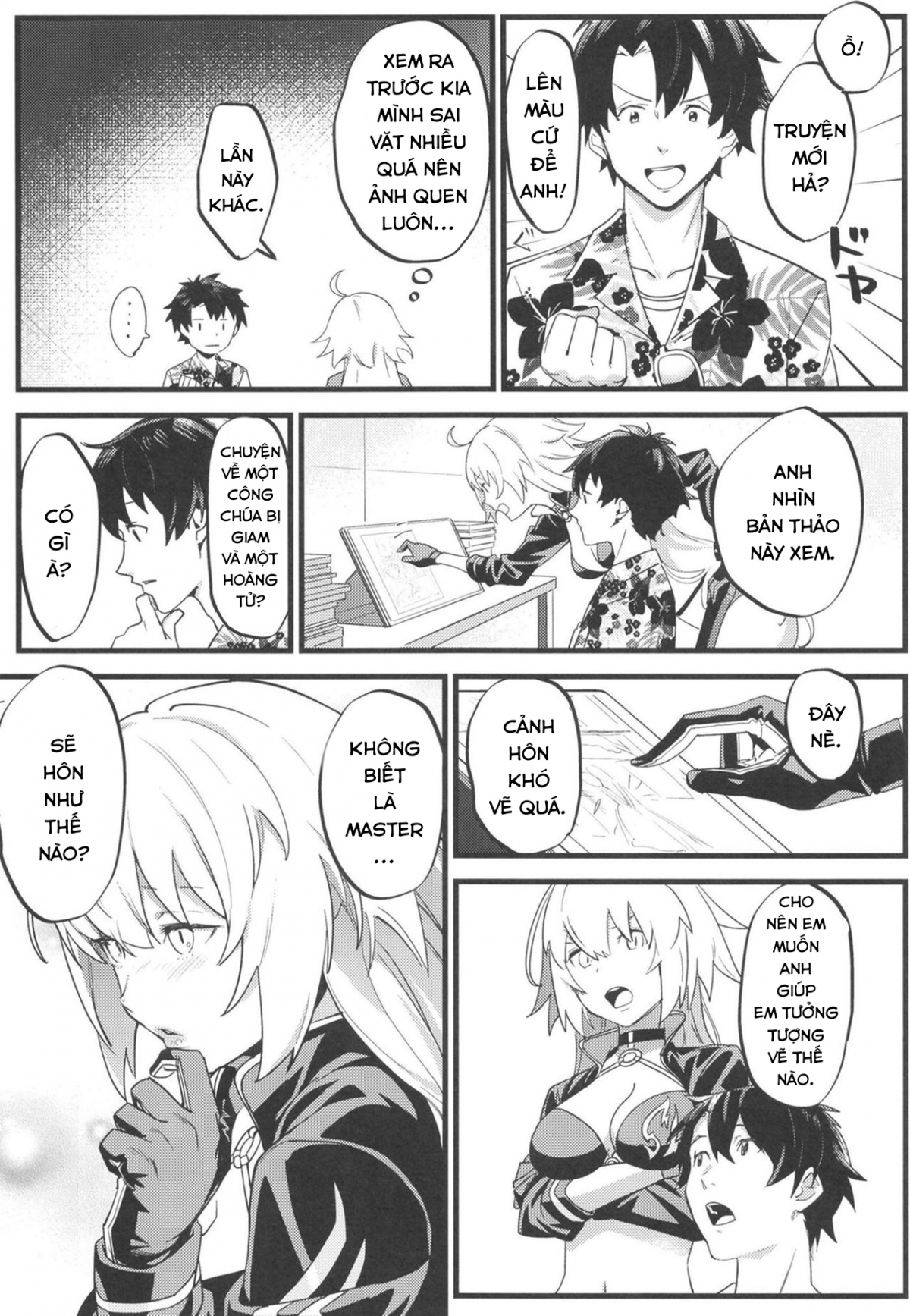 Đọc truyện hentai Mượn manga tỏ tình. - Oneshot