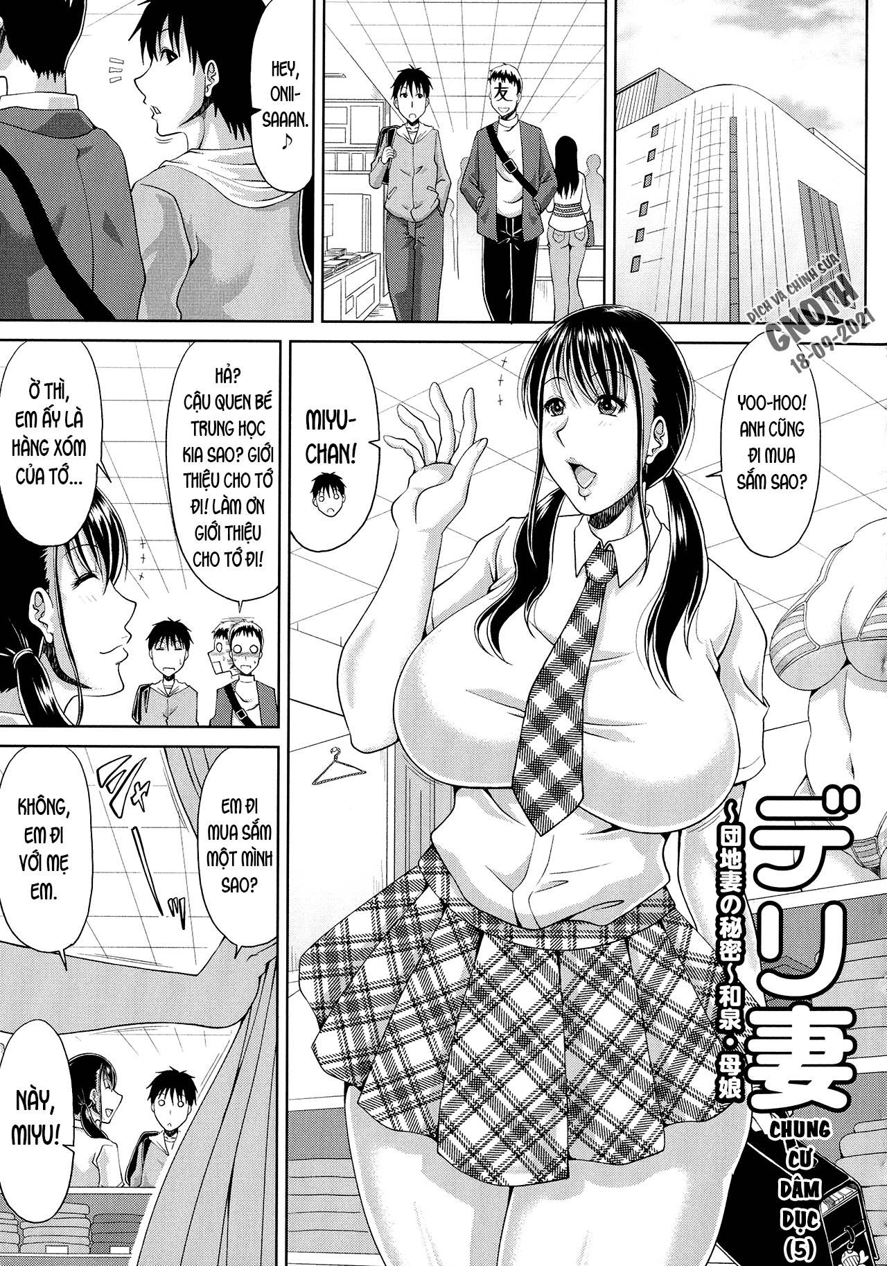 Đọc truyện hentai Haramase!~Tanetsuke sareru Hitozuma-tachi~ - Chap 5 - Chung cư dâm dục (5)