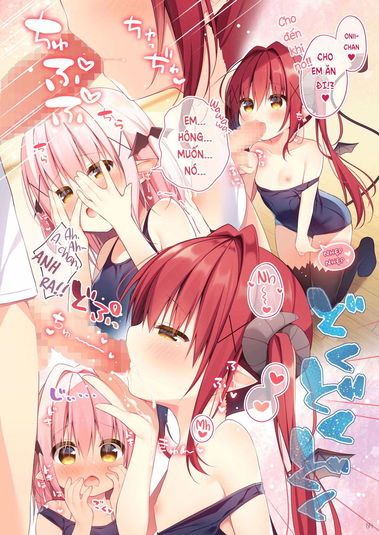 Đọc truyện hentai Hai Nàng Succubus Đói Tinh - Oneshot