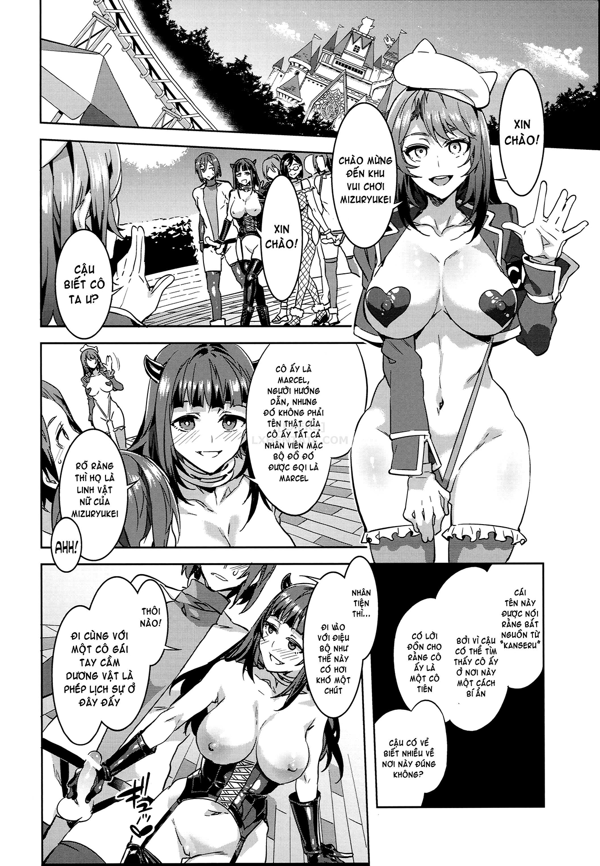 Đọc truyện hentai Oide Yo Mizuryuu Kei Land - Chap 4