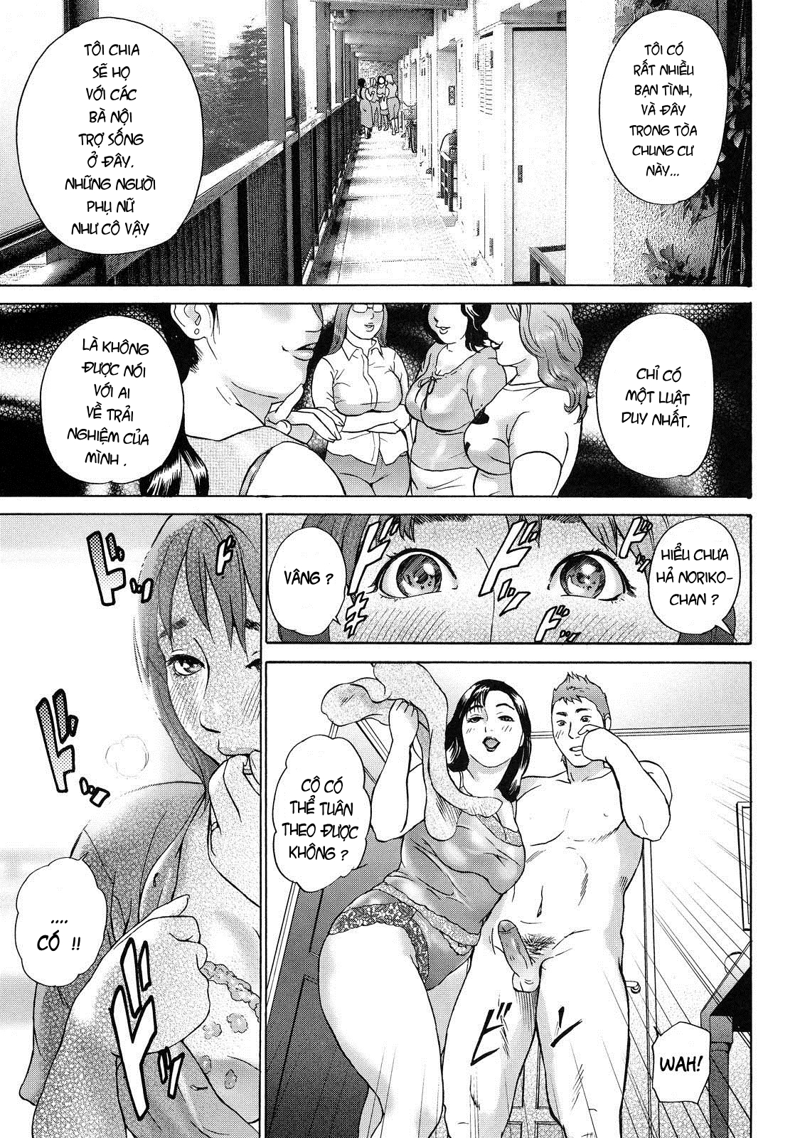 Đọc truyện hentai Chung cư của những bà vợ - Chap 1