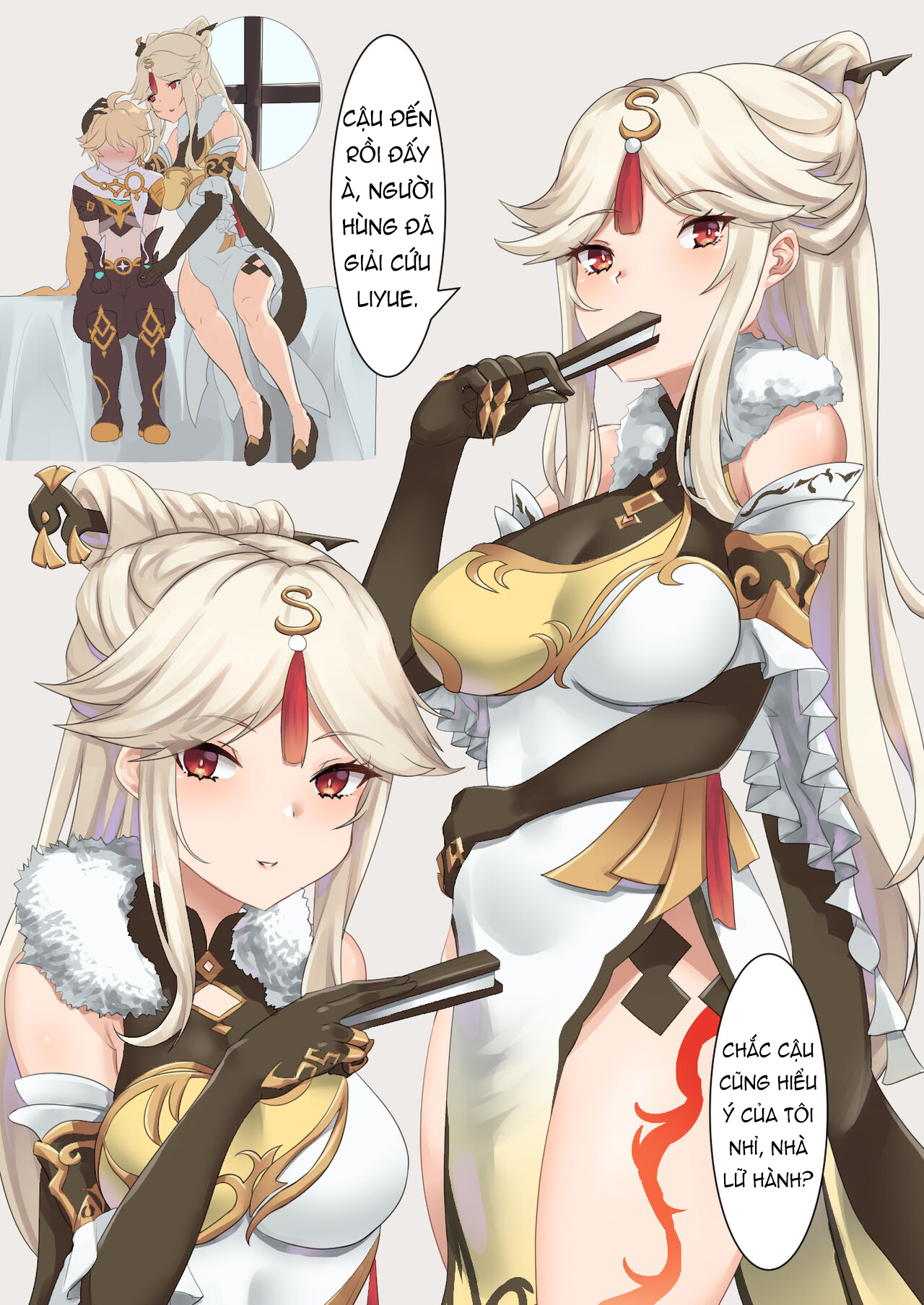 Đọc truyện hentai Chị Đại Ningguang! - 1Shot