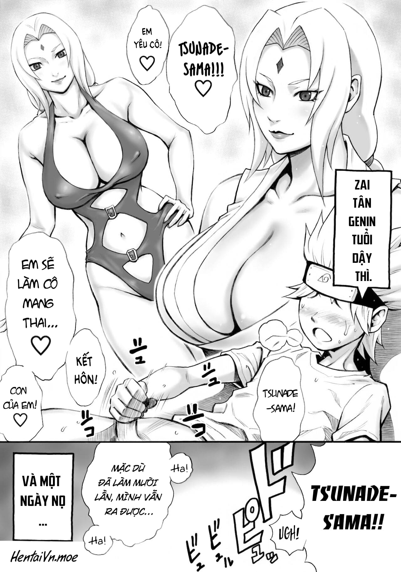 Đọc truyện hentai Tôi Muốn Làm Cho Tsunade Có Thai! - Oneshot