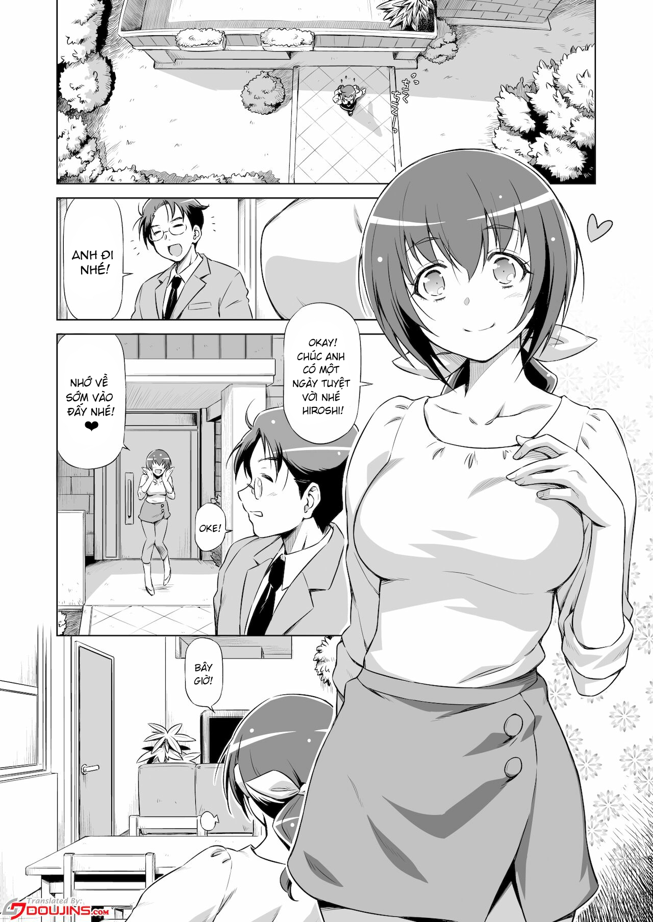 Đọc truyện hentai Hai anh thợ sửa ống nước may mắn và cô chủ nhà quyến rũ. - Oneshot