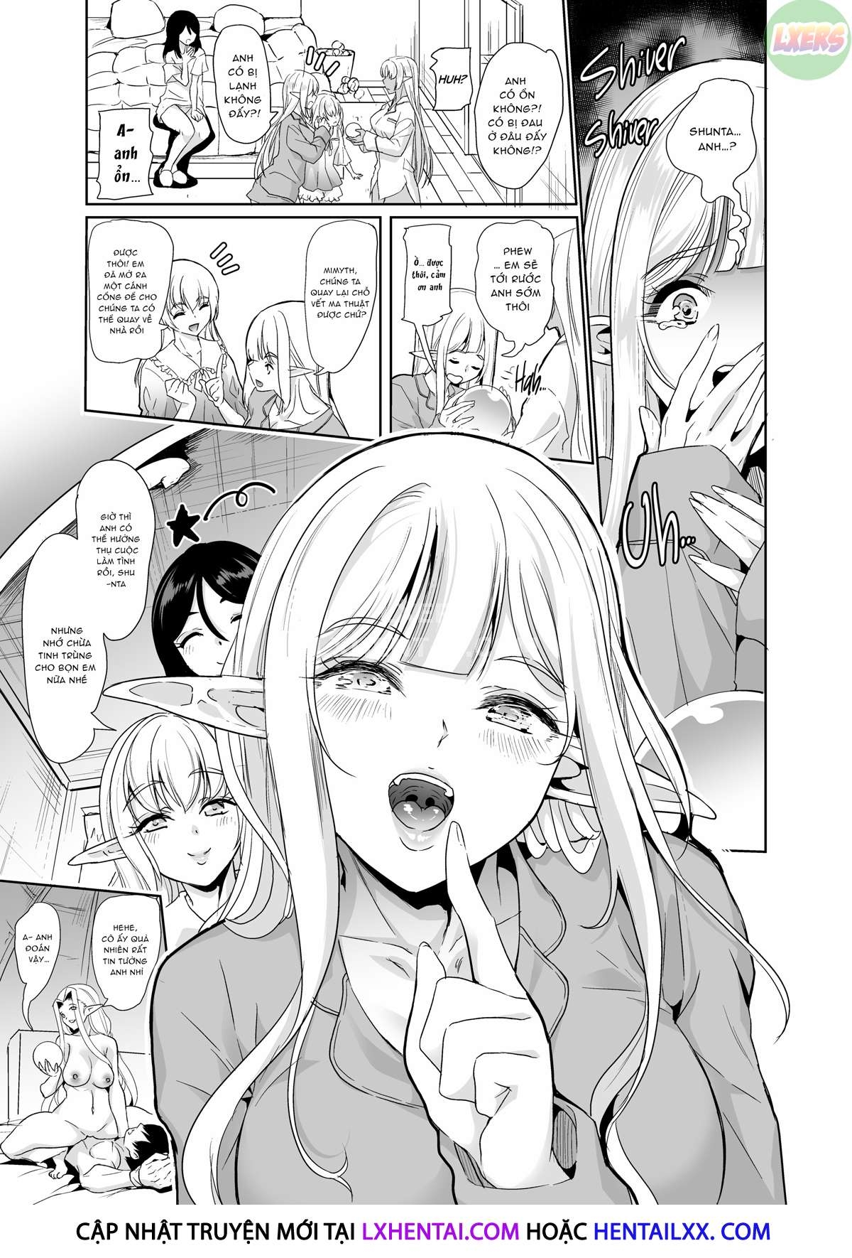 Đọc truyện hentai Slutty Elf Sisters Seeking a Husband - Chap 5 - With This Creampie I Thee Wed | END