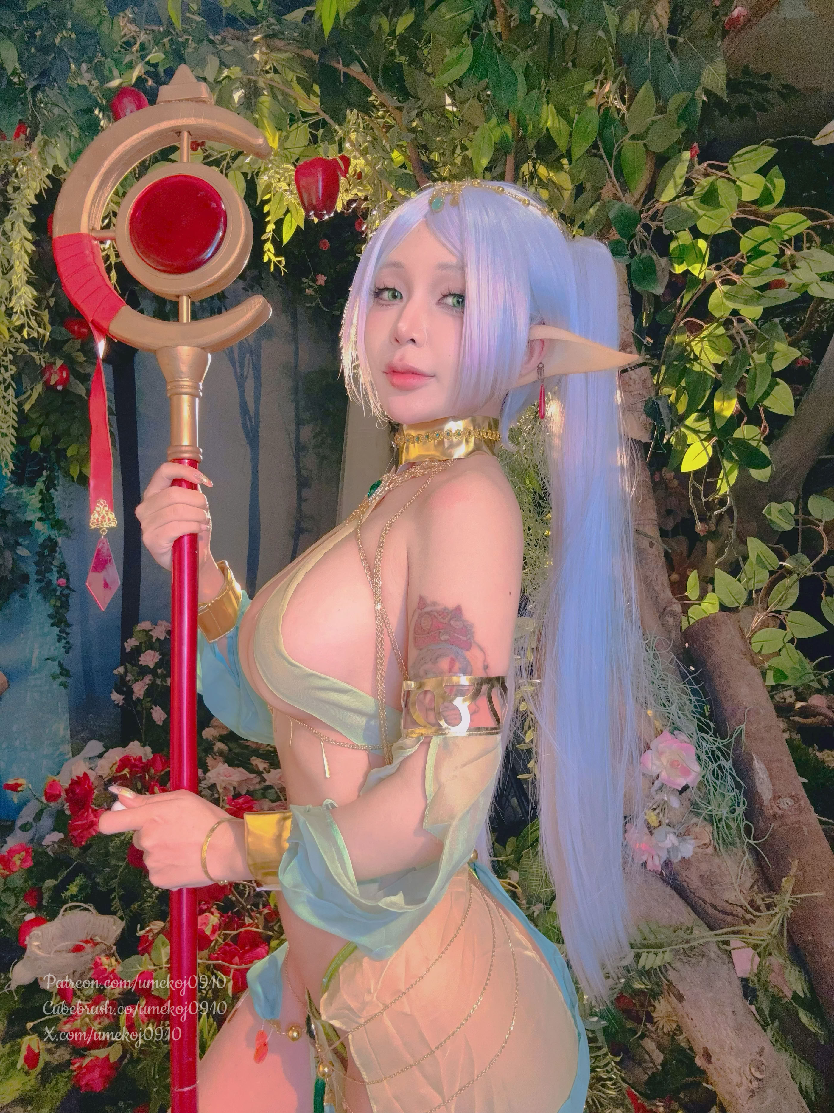 Đọc truyện hentai Tuyển tập Albums siêu phẩm Cosplay - Chap 1399 - Umeko J - Frieren x Rukkhadevata outfit