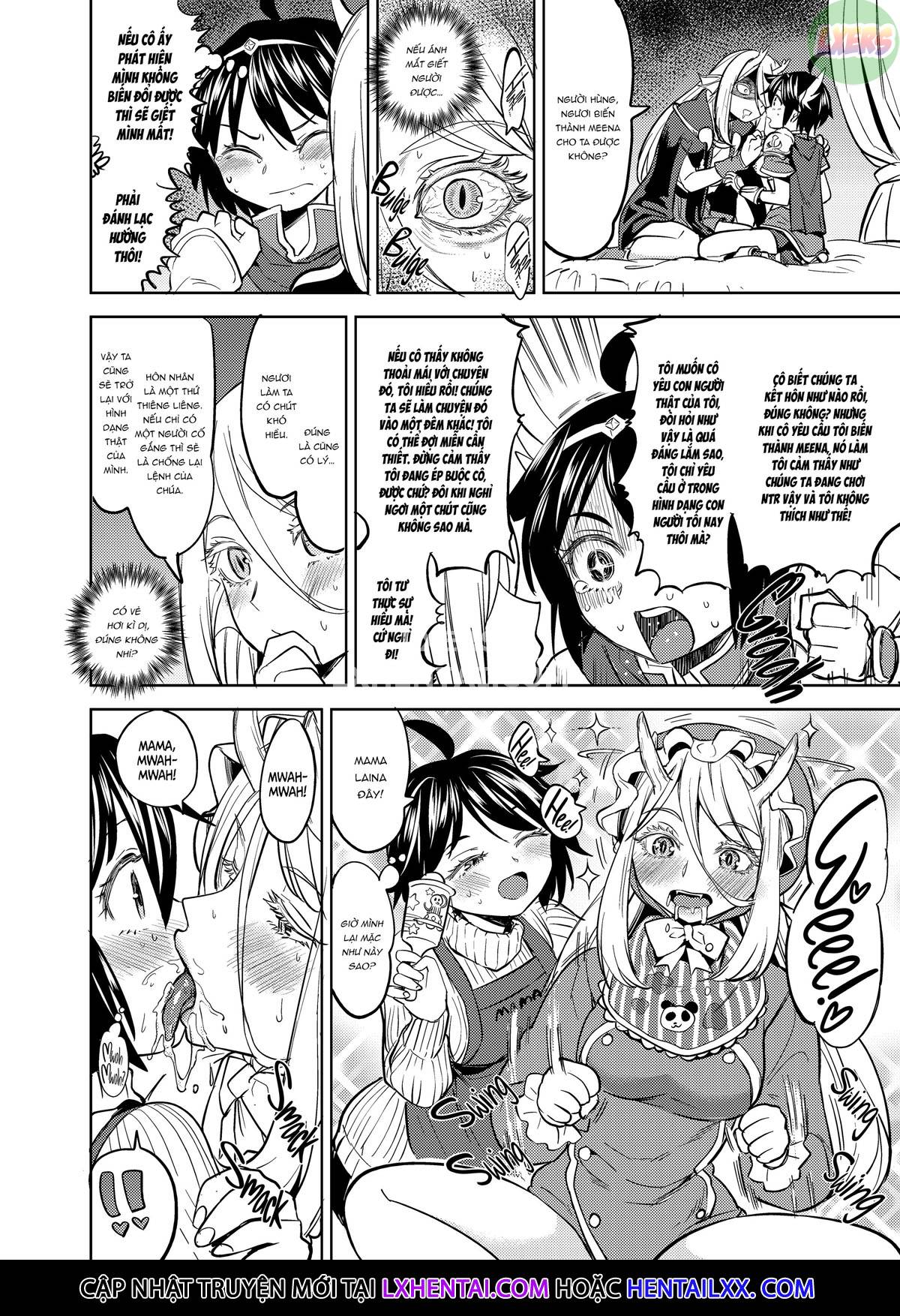 Đọc truyện hentai Tái sinh thành một nữ anh hùng có 5 người vợ quỷ - Chap 2