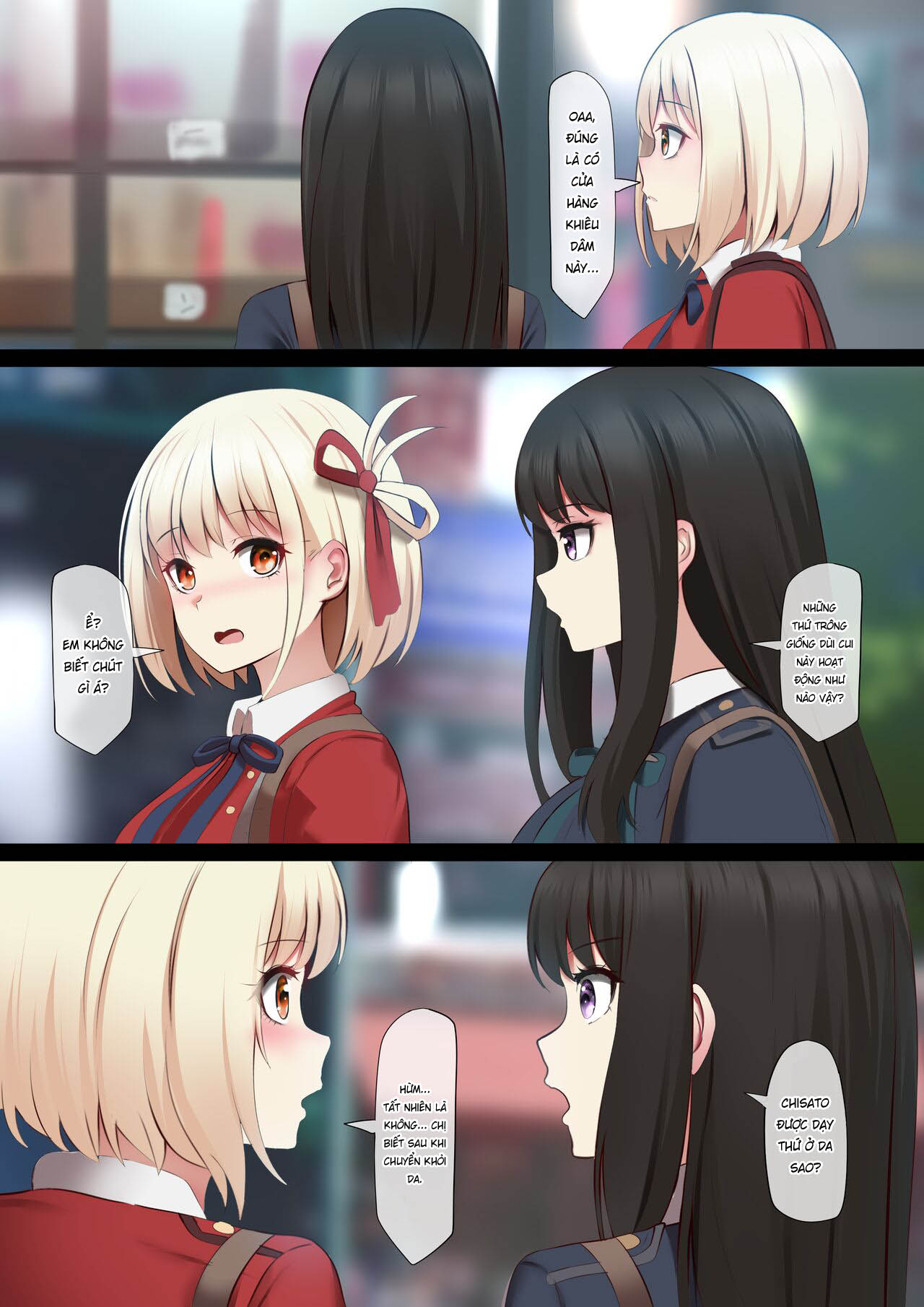 Đọc truyện hentai Buổi huấn luyện đặc biệt của Chisato và Takina - Oneshot