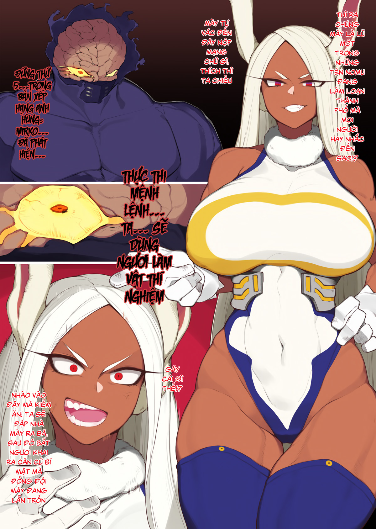 Đọc truyện hentai Nomu Ni Yabure, Kyodai Chinpo Ni Kushizashisareru Mirko Hon (My Hero Academia) - Oneshot