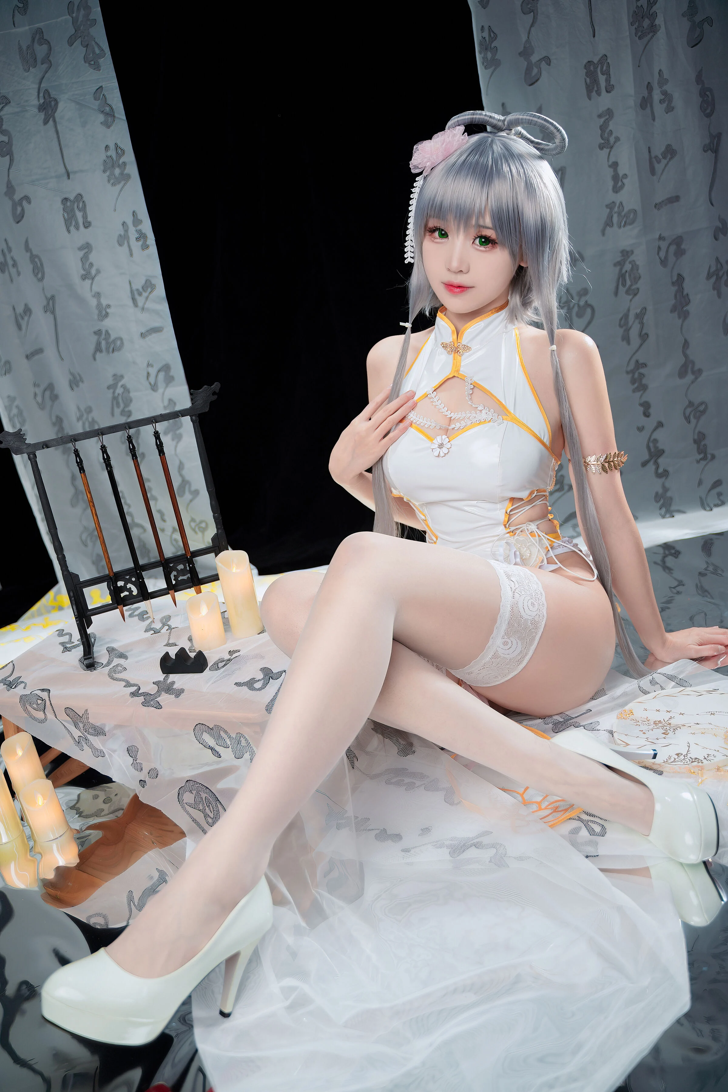 Đọc truyện hentai Tuyển tập Albums siêu phẩm Cosplay - Chap 366 - miko sauce ww - Luo Tianyi cheongsam
