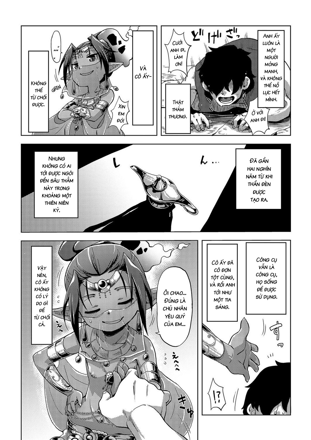 Đọc truyện hentai A Genie and a Hikikomori in The Lamp - Oneshot