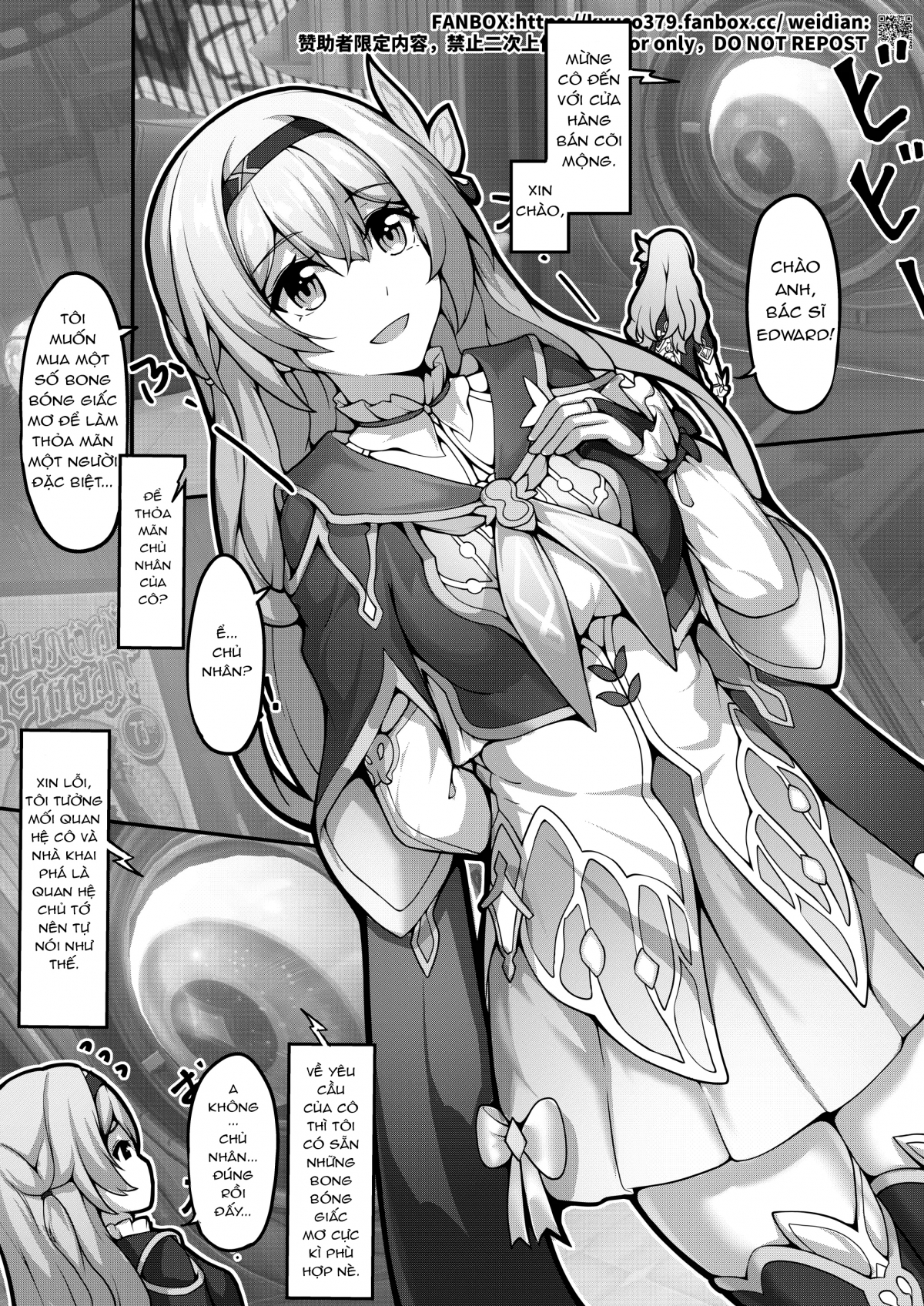 Đọc truyện hentai Bong bóng giấc mơ của bác sĩ Edward - Oneshot