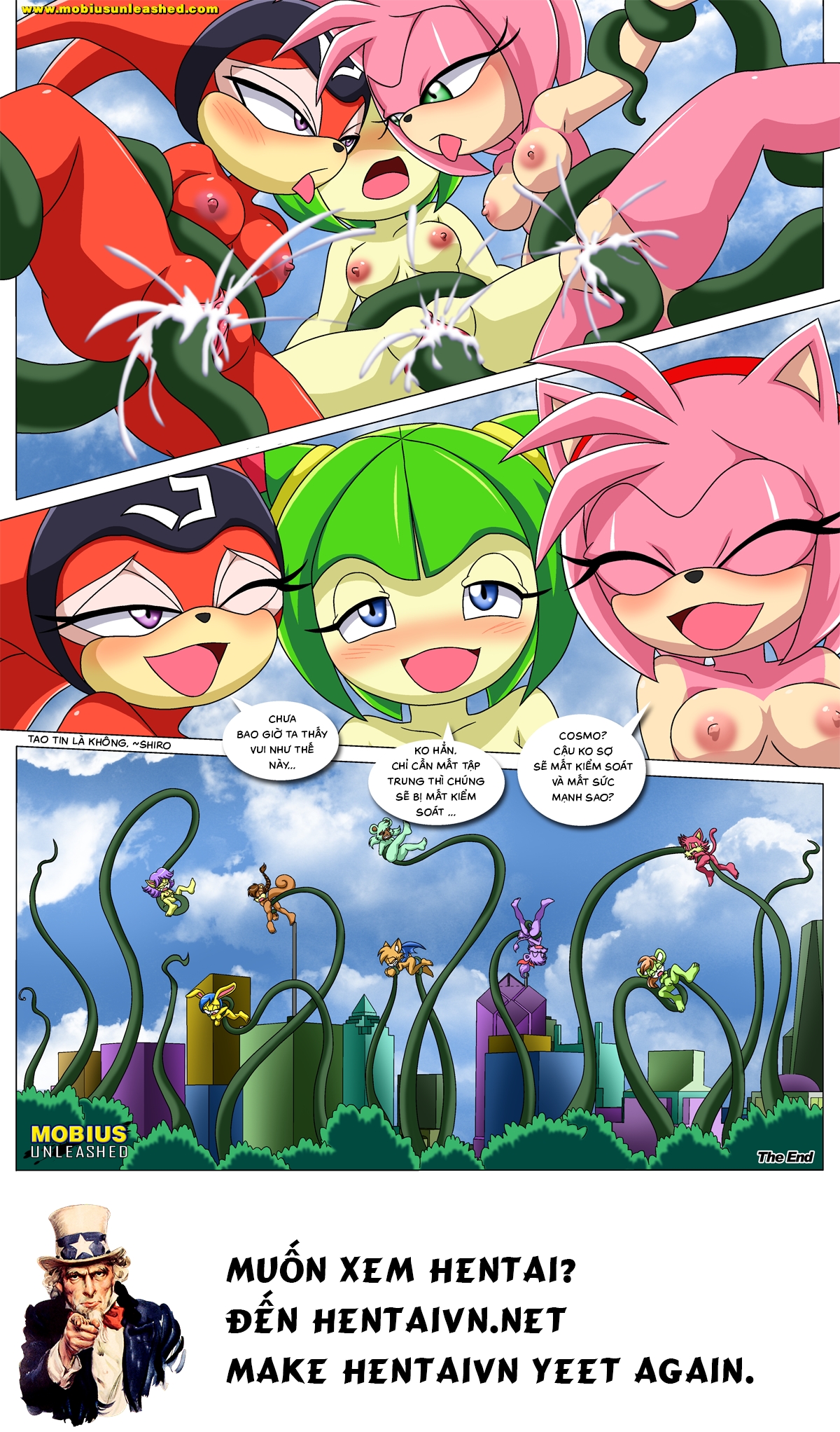 Đọc truyện hentai Team GF's Tentacled Tale - Oneshot