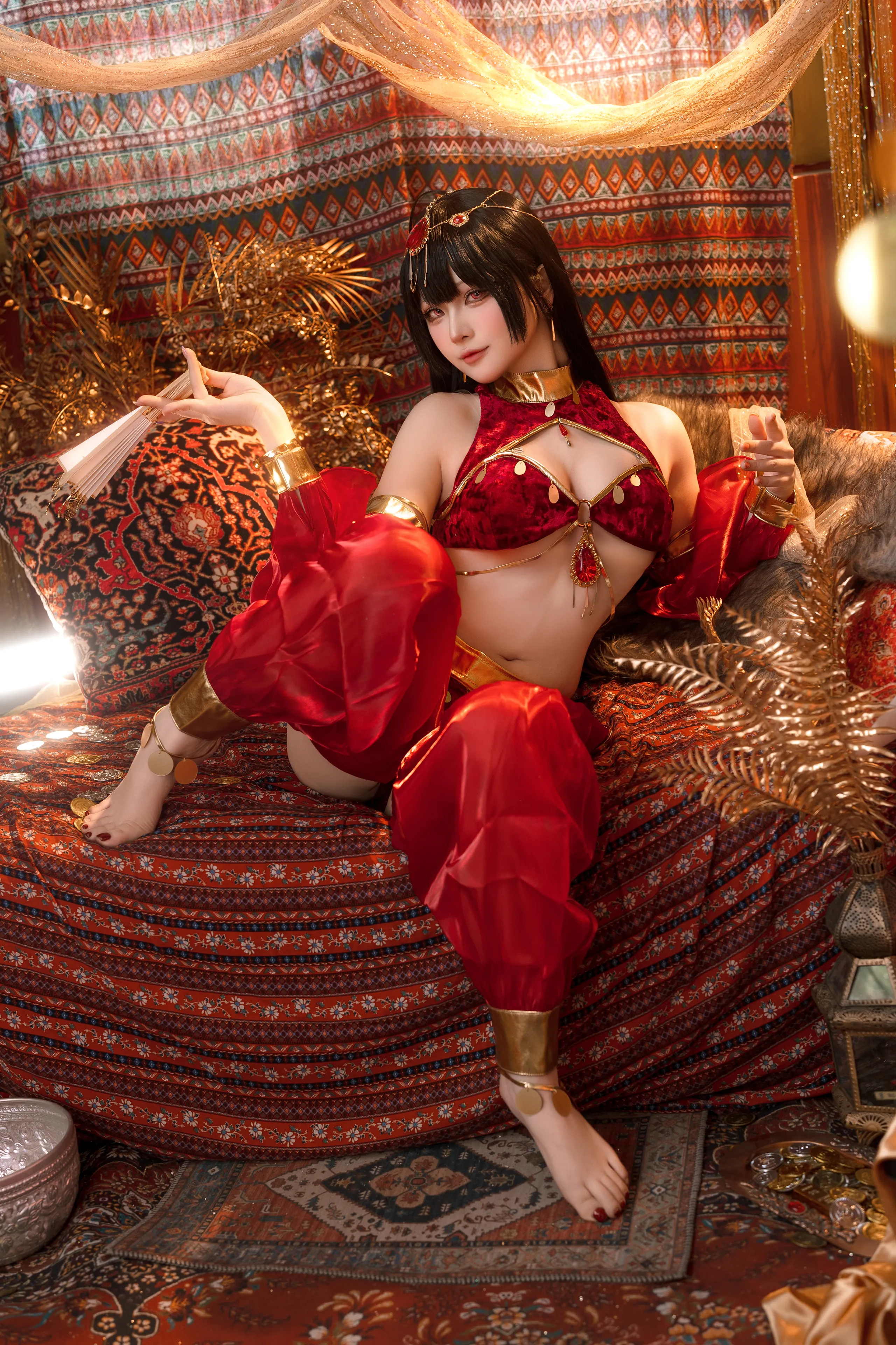 Đọc truyện hentai Tuyển tập Albums siêu phẩm Cosplay - Chap 1018 - Yuyu - Azur Lane Big Phoenix Dancer New Year Special