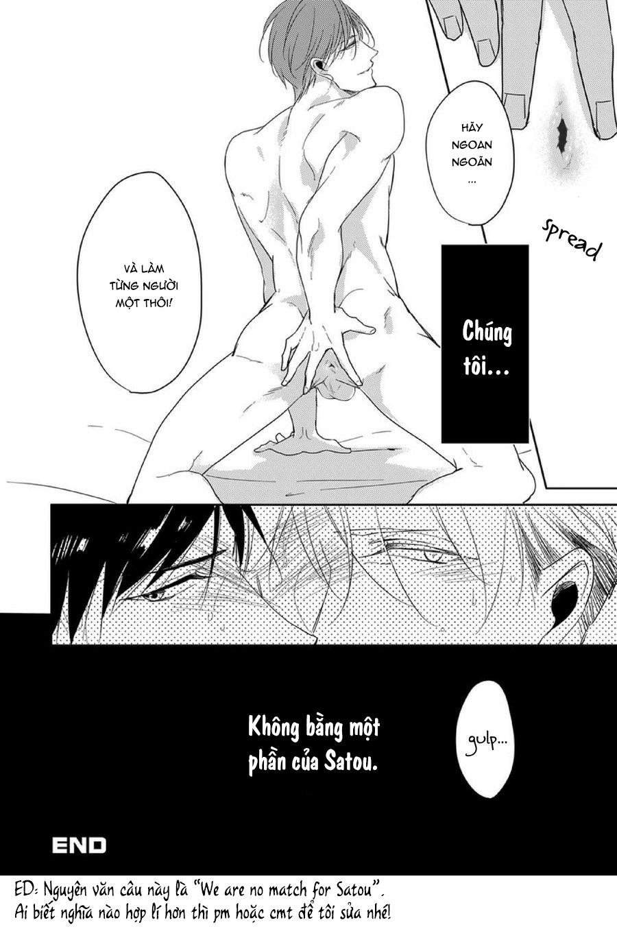 Đọc truyện hentai [Yaoi] Satou-kun ni wa Kanawanai - Oneshot