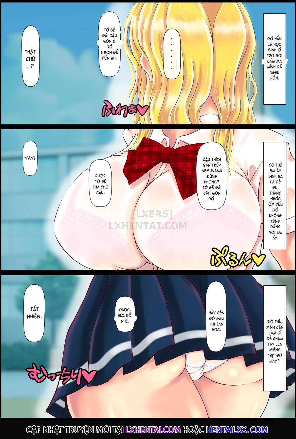 Đọc truyện hentai Blond Joshi Ryuugakusei Tanetsuke Press Namahame Taiken - Oneshot
