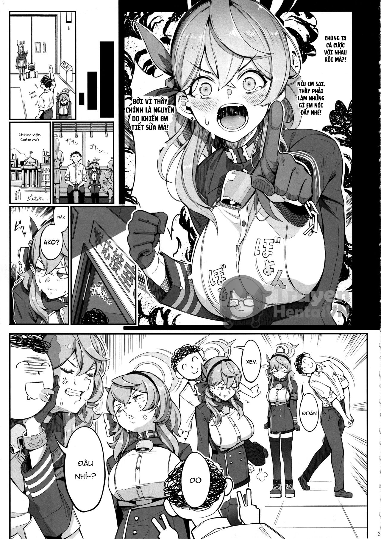 Đọc truyện hentai Gehenna no Meushi | The Cow of Gehenna (Blue Archive) - Oneshot