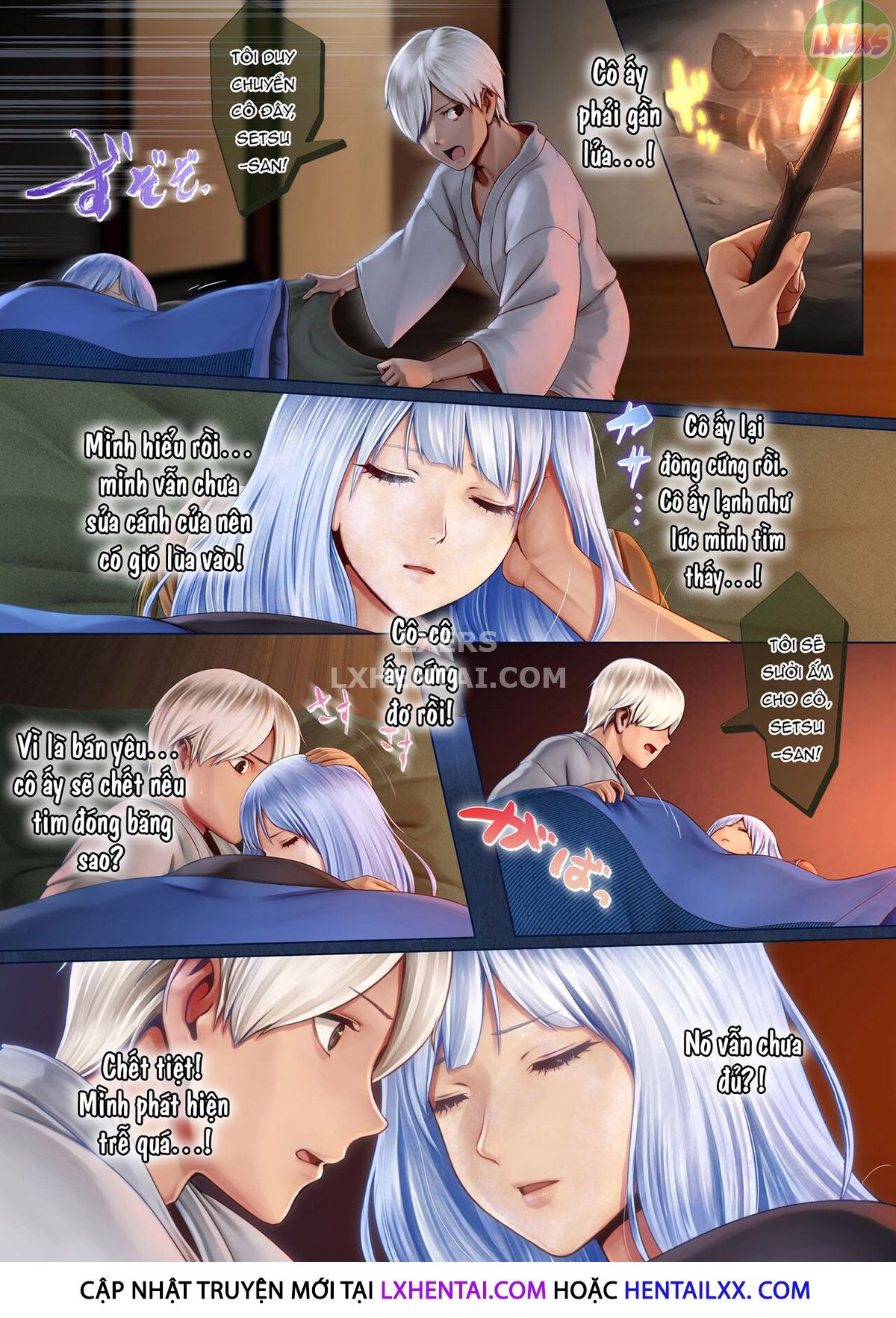 Đọc truyện hentai Setsu, The Yuki-Onna Of The Night ~Warm Her Up Lest She Freeze~ - Oneshot