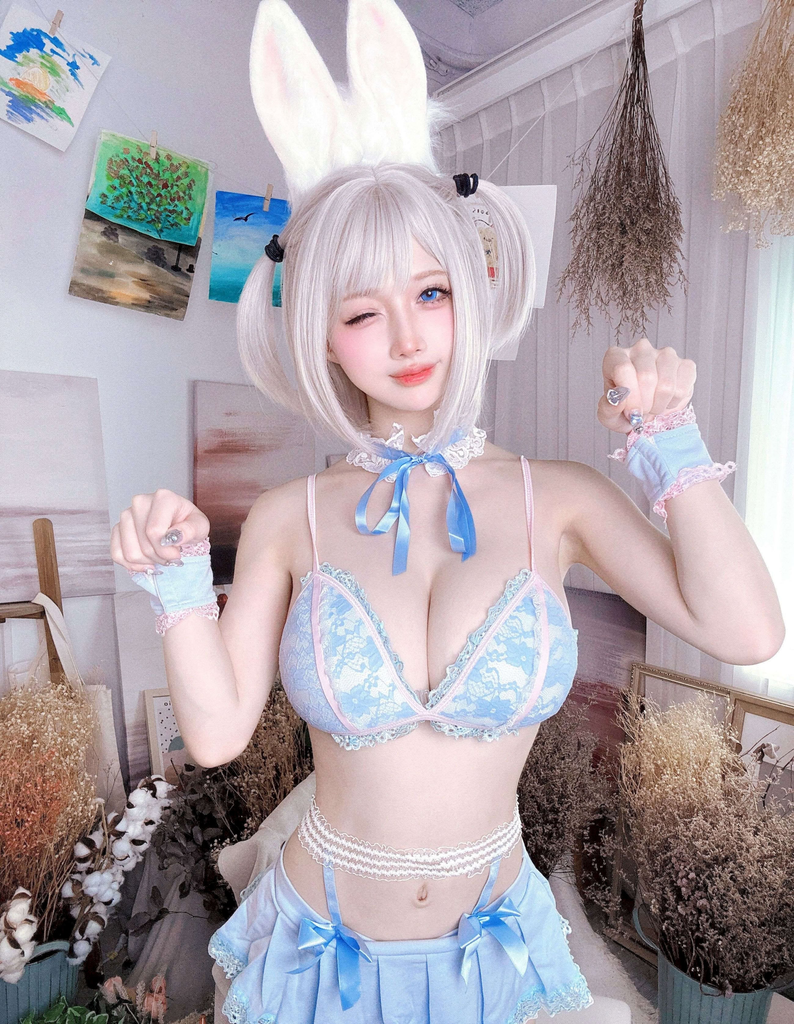 Đọc truyện hentai Tuyển tập Albums siêu phẩm Cosplay - Chap 1357 - Okita Rinka - White Rabbit