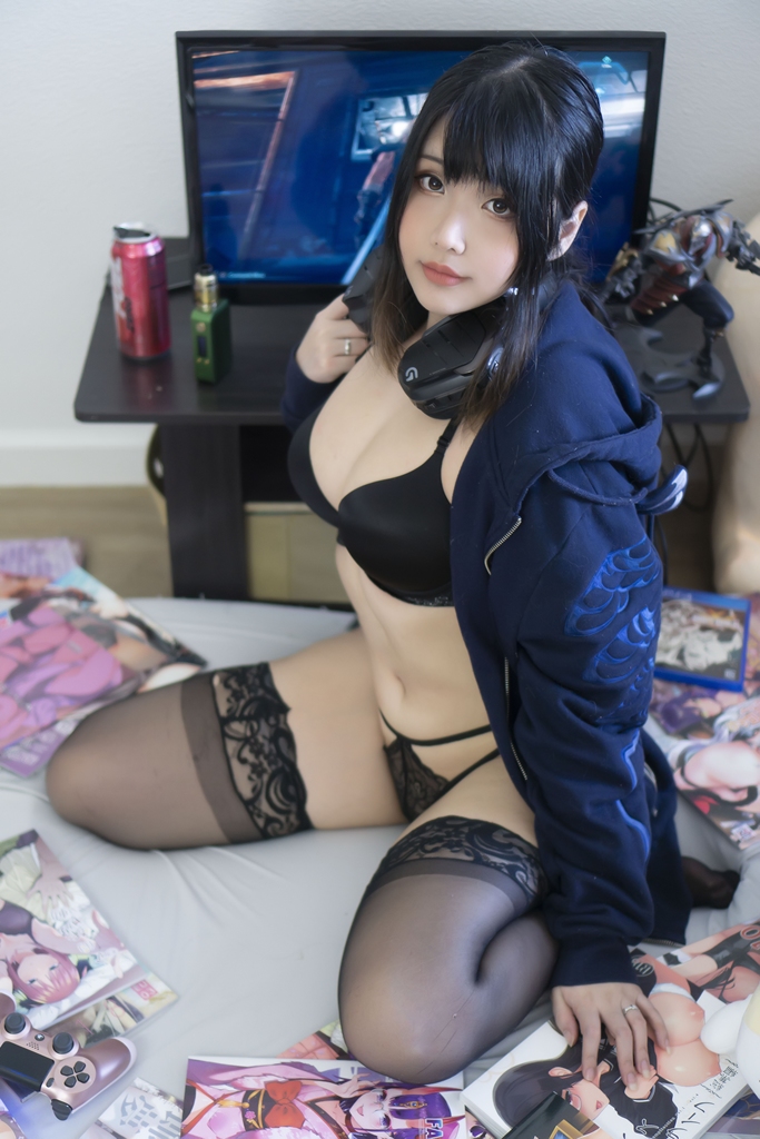 Đọc truyện hentai Tuyển tập Albums siêu phẩm Cosplay - Chap 371 - Hana Bunny – Stay Home