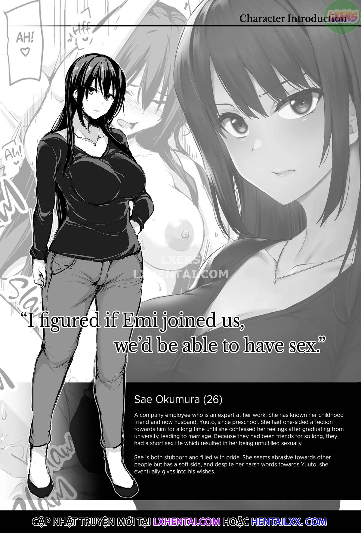 Đọc truyện hentai Không lên đỉnh nổi nếu không có hai cặp vú khủng nên vợ tôi đã đưa bạn của cô ấy đến! - Chap 1