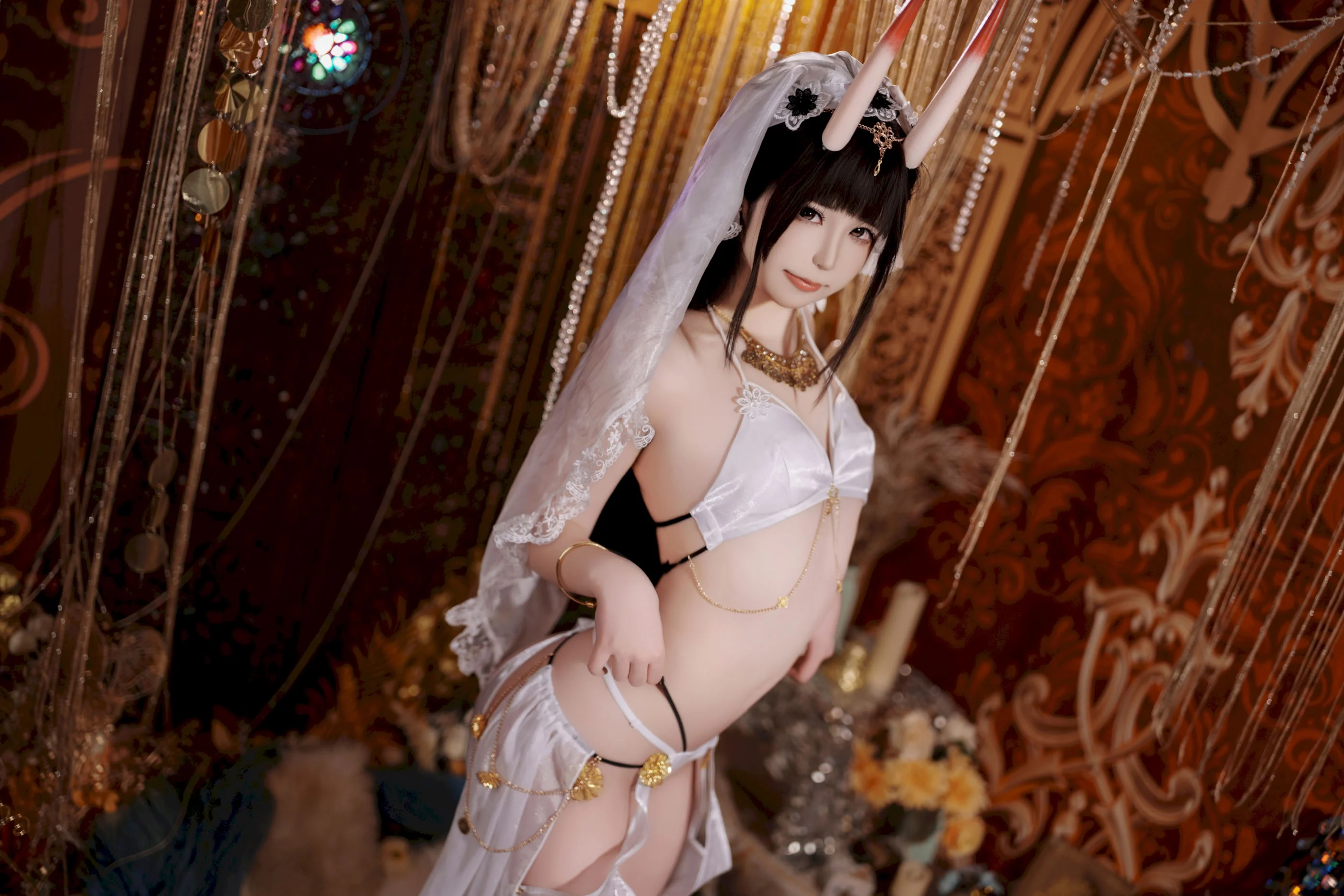 Đọc truyện hentai Tuyển tập Albums siêu phẩm Cosplay - Chap 1435 - Quan Ran is a little hungry (Azur Lane, Noshiro Dancer)