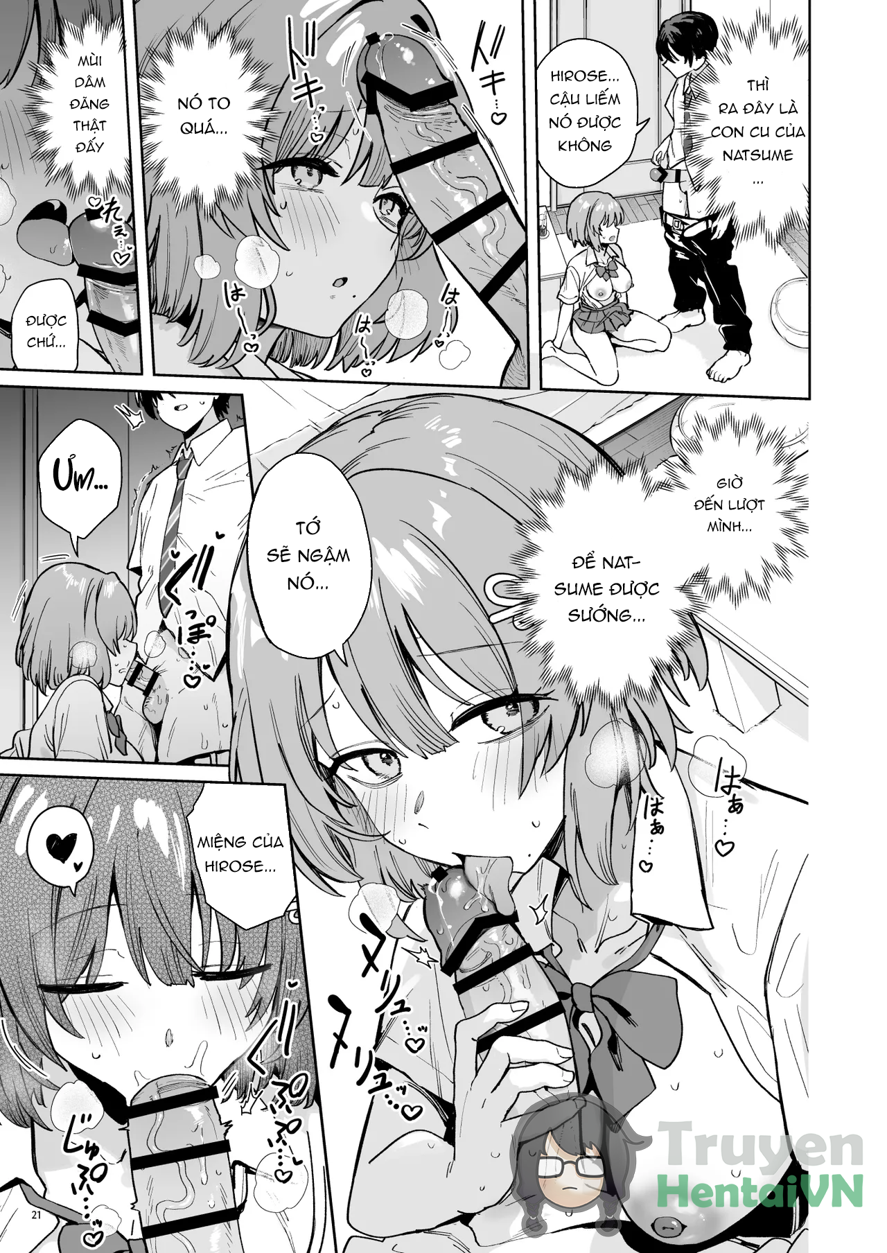 Đọc truyện hentai Class de Kakure Ninki no Hirose-san ga Guigui kuru! - Oneshot