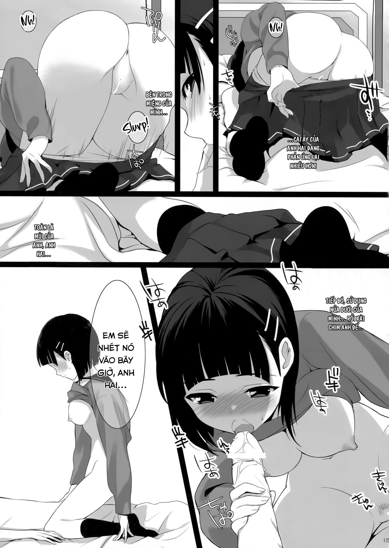 Đọc truyện hentai Bí mật thầm kín cùng anh trai tôi (Sword Art Online) - Oneshot