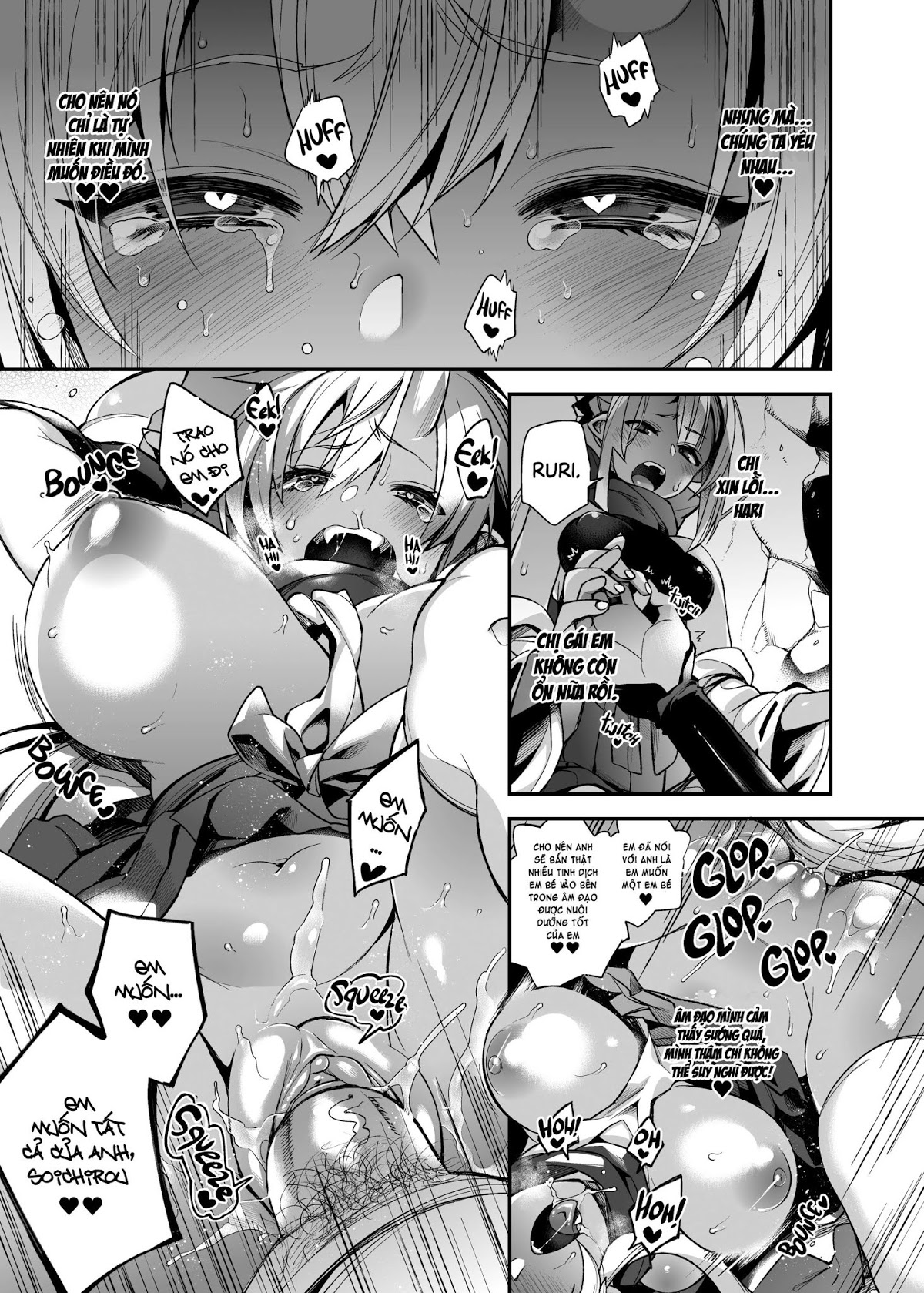 Đọc truyện hentai Hitonarazaru Oyomesama (Trọn bộ) - Chap 5: Mating with Oni - Sisters #1
