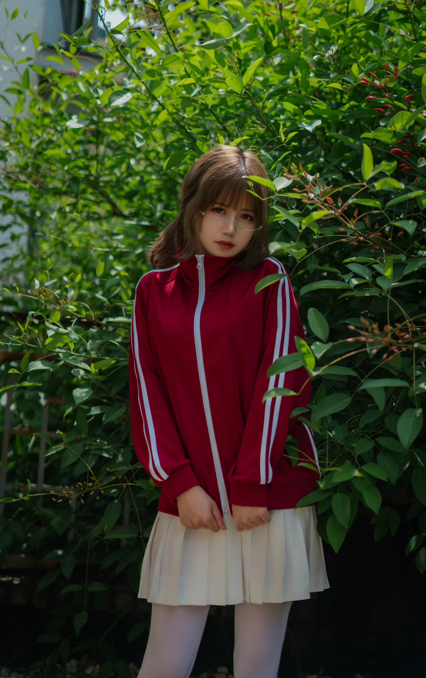 Đọc truyện hentai Tuyển tập Albums siêu phẩm Cosplay - Chap 734 - [Chiyoko Ogura] Red gymnastics suit