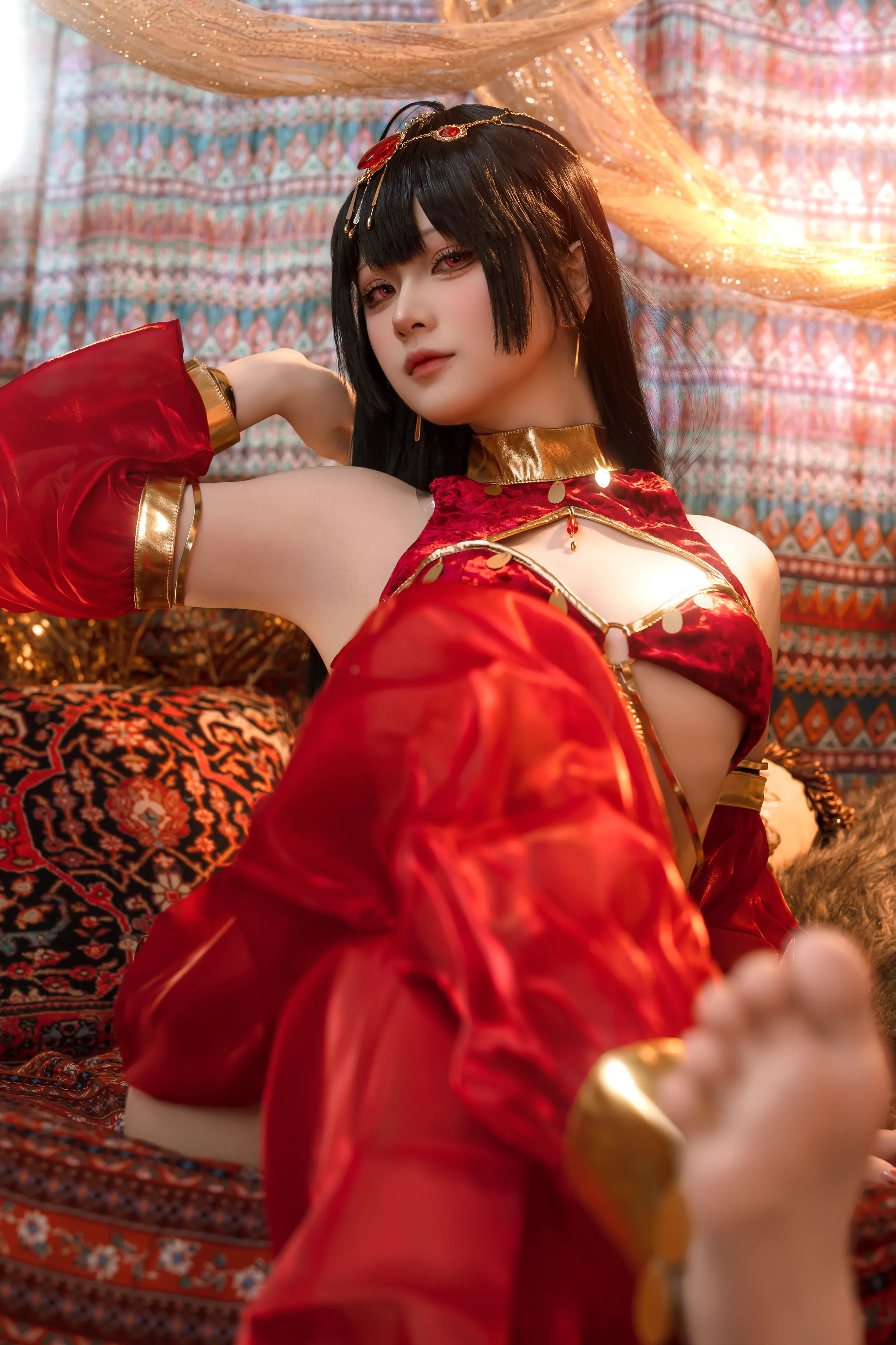 Đọc truyện hentai Tuyển tập Albums siêu phẩm Cosplay - Chap 1018 - Yuyu - Azur Lane Big Phoenix Dancer New Year Special