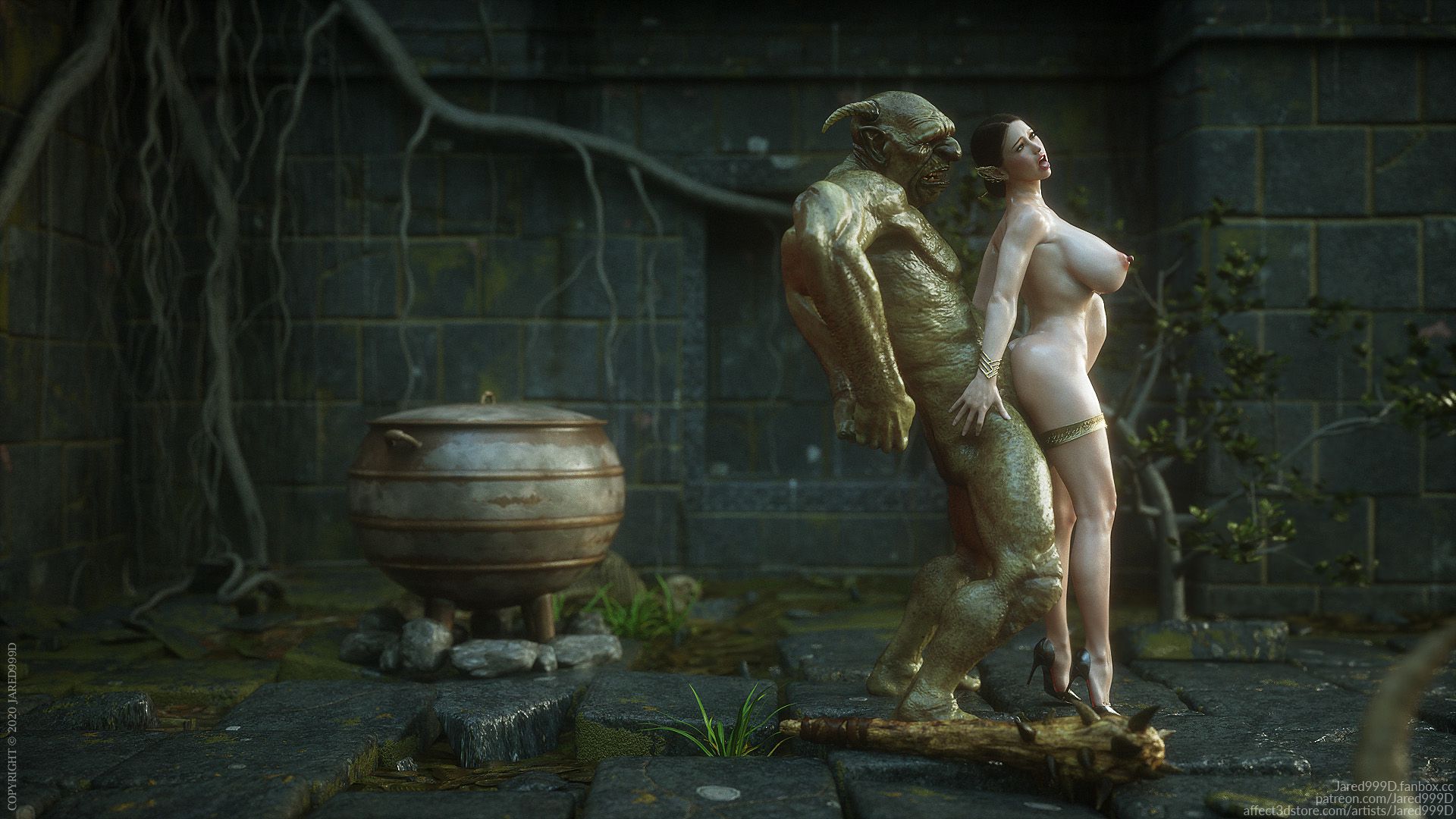 Đọc truyện hentai Elf Slave - Chapter 7: Double Trouble