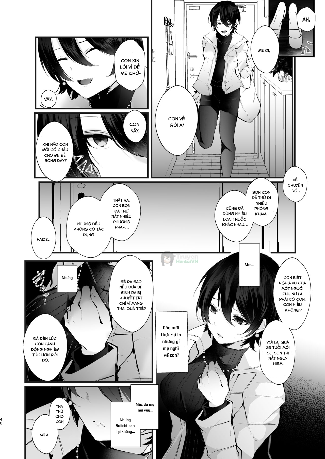 Đọc truyện hentai Bà nội trợ ngực khủng bị trầm cảm - Oneshot